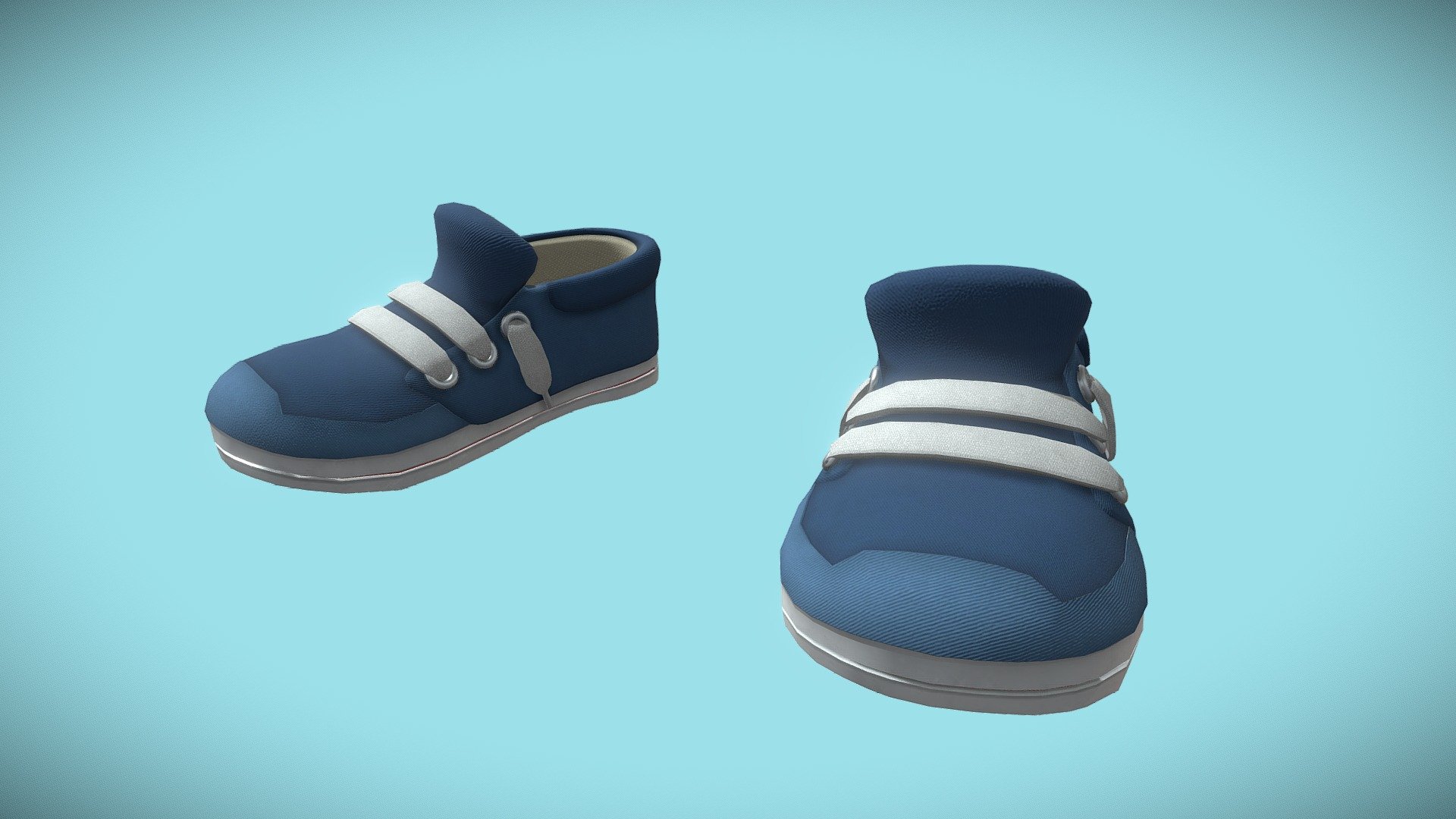 Cartoon Sneakers 3d model