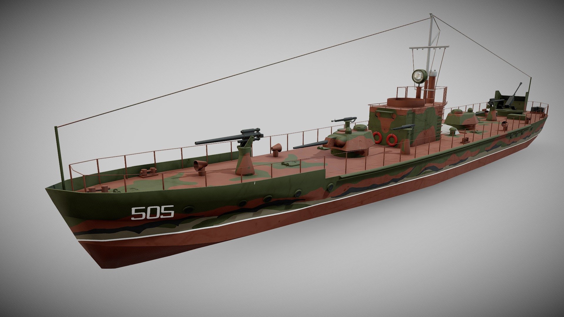 Ship Support Designa MBK 161 (МБК пр.161) 3d model