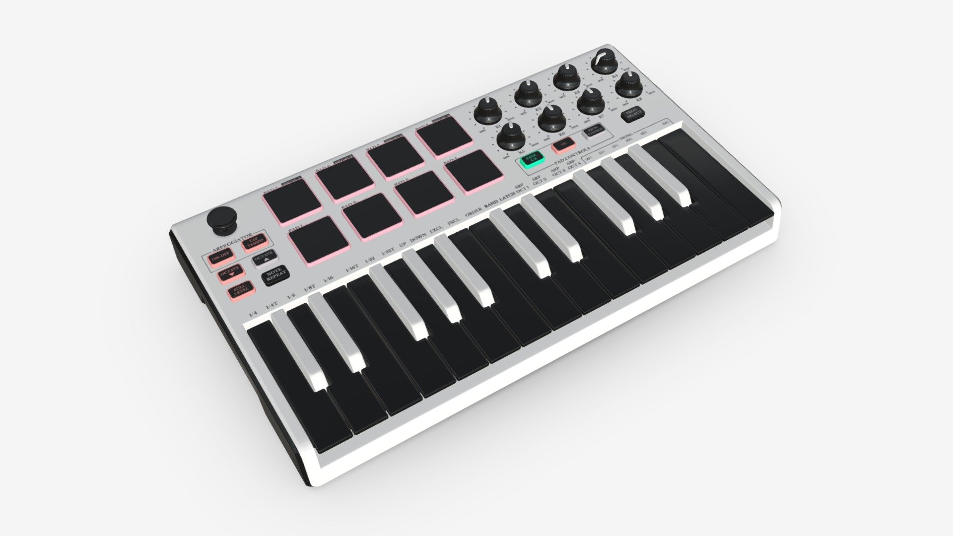 Mini keyboard controller 25-key 3d model