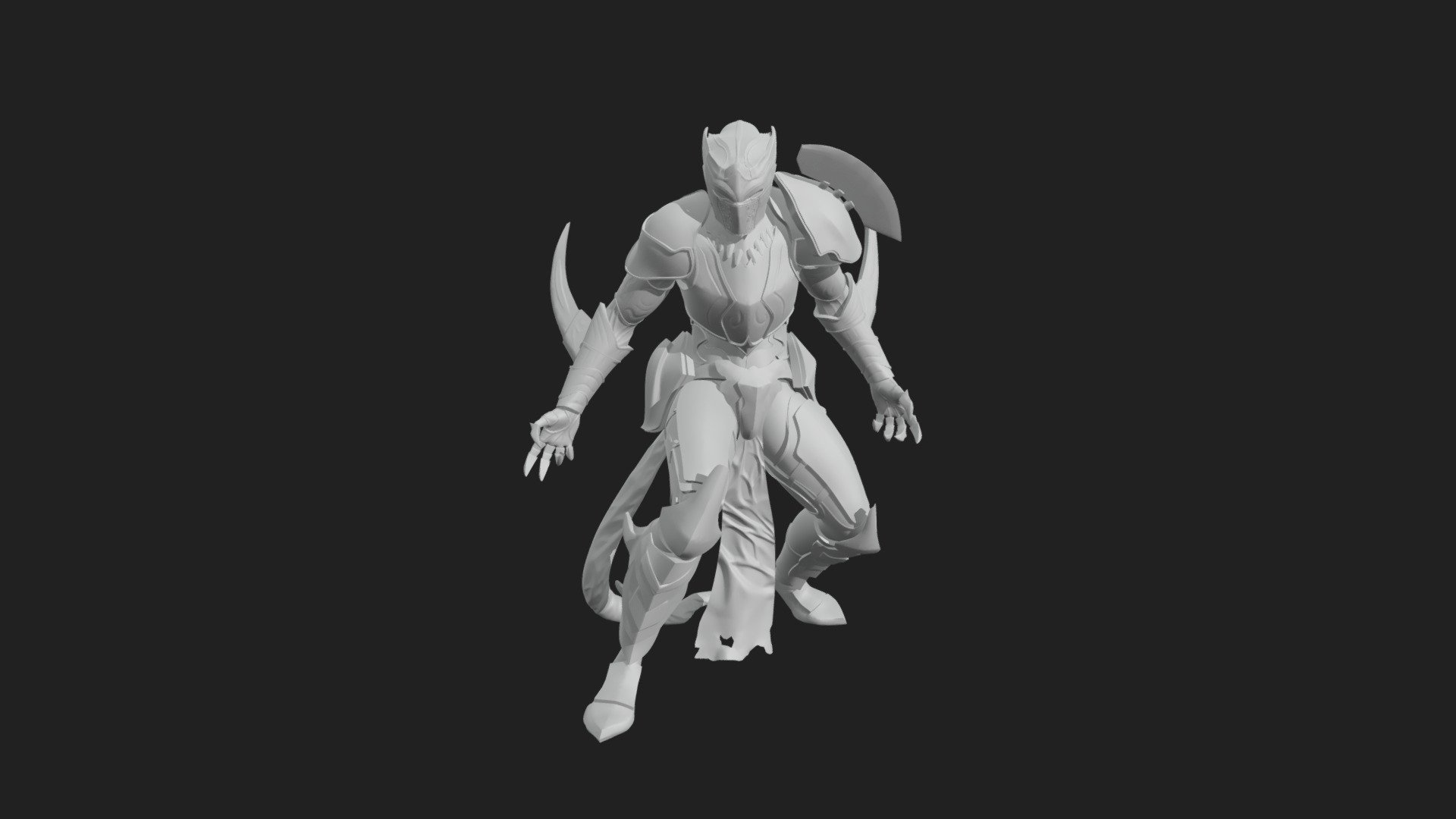 Black panther 3d model