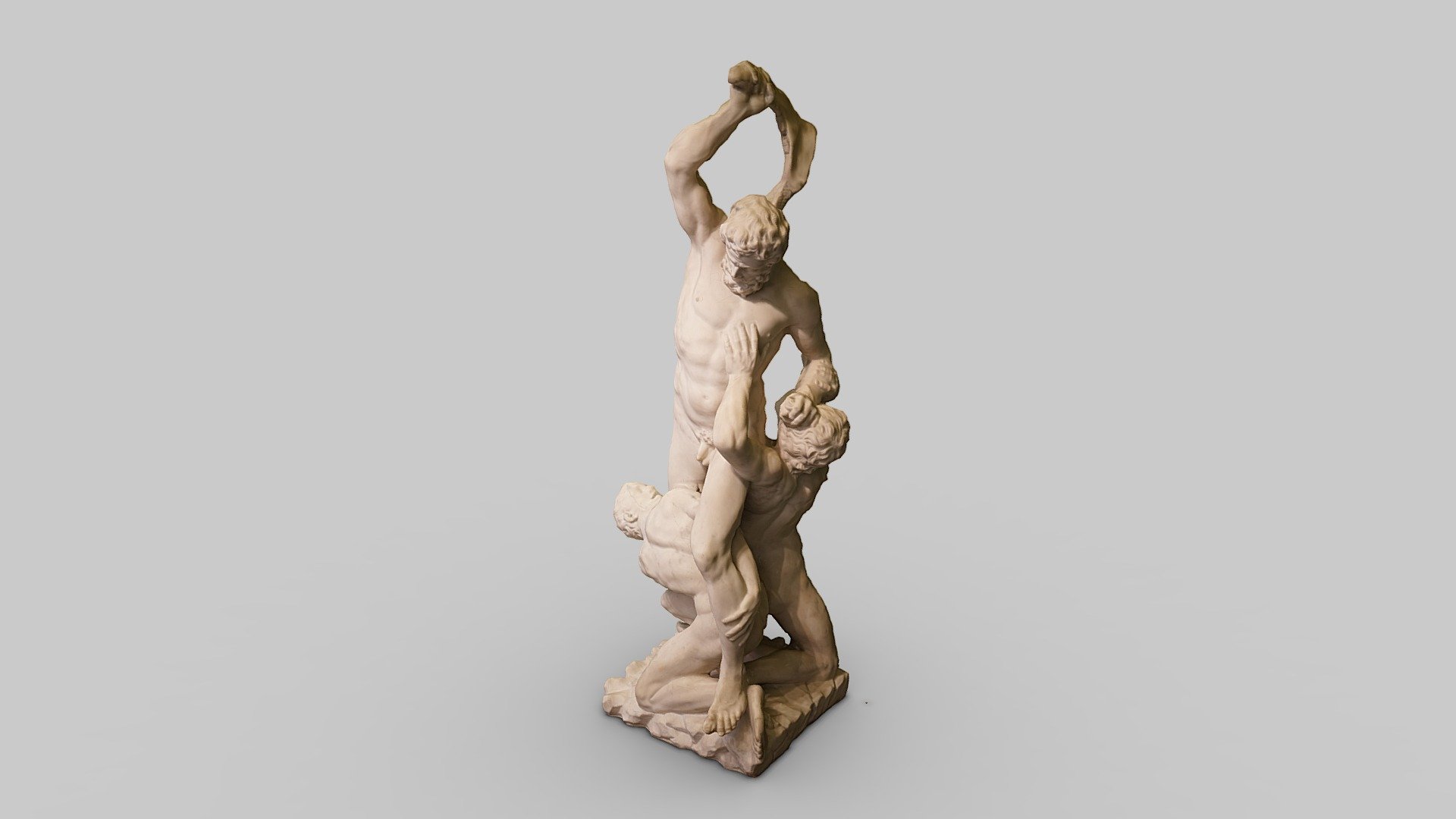 Samson And The Philistines Sculpture 3d model