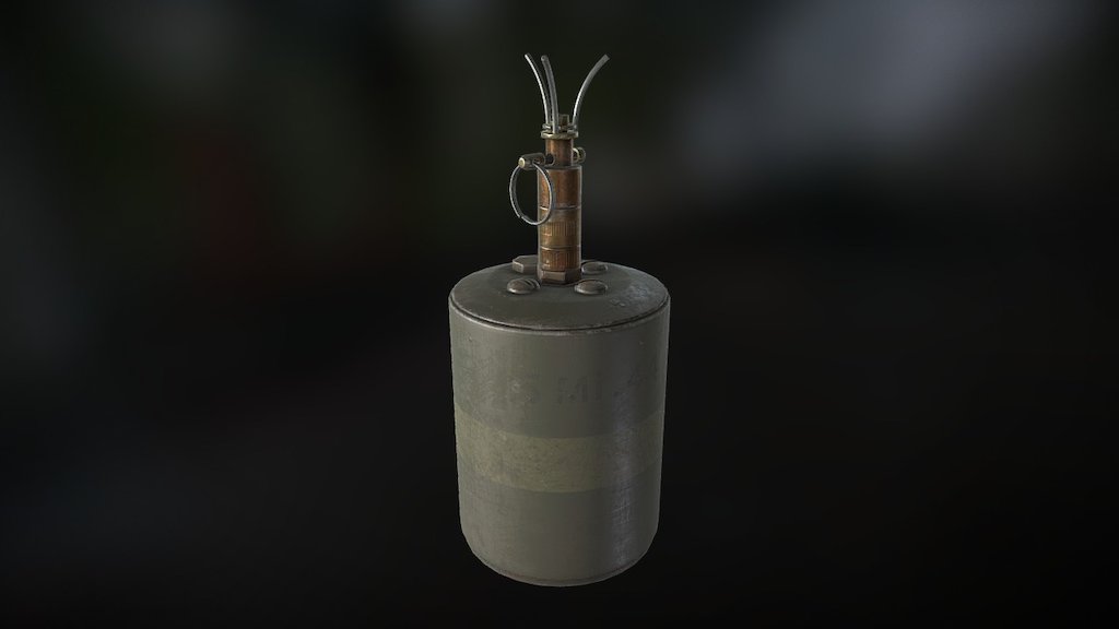 Bouncing Betty Mine 3d model