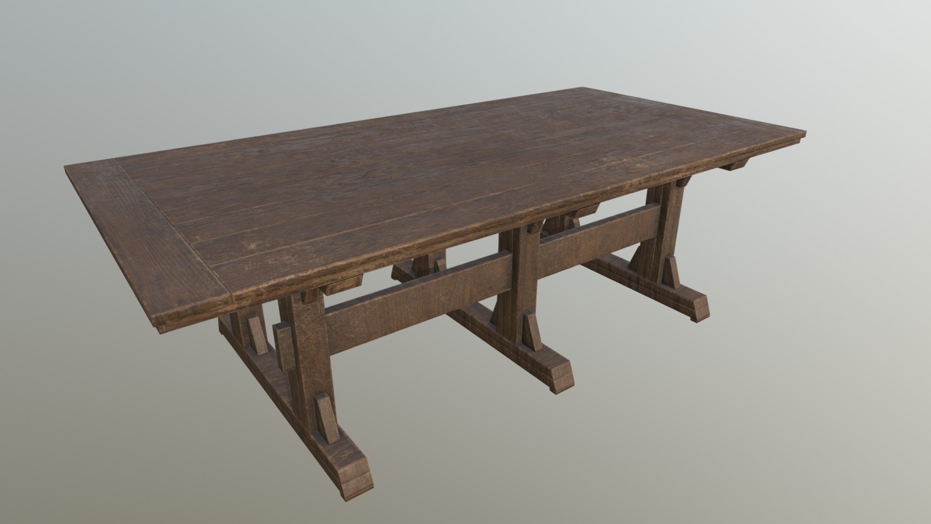 Dining Table Wenge 3d model