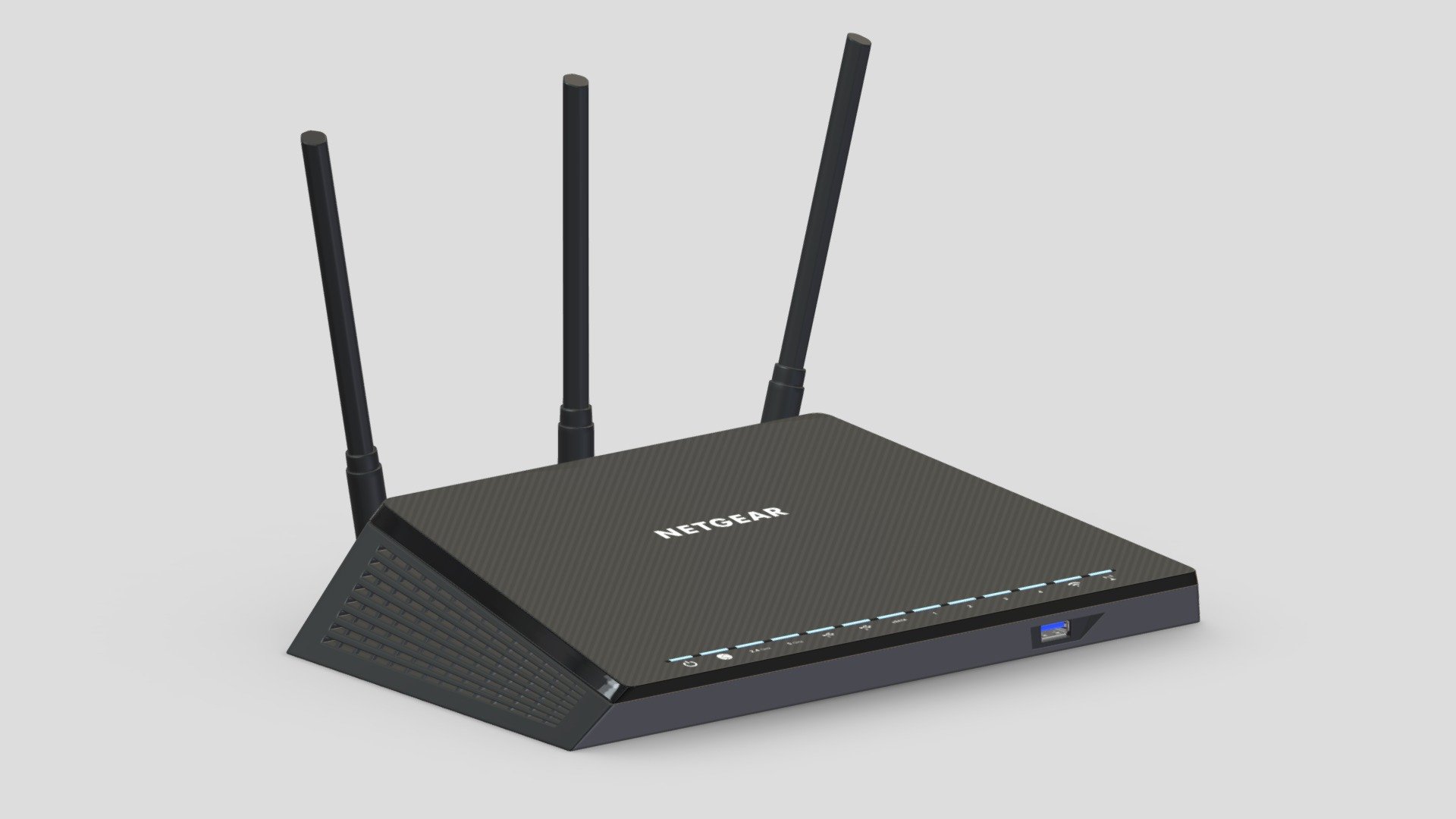 NETGEAR R6700 Nighthawk AC1750 Dual Band Smart 3d model