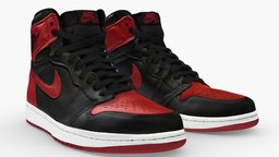 Nike air jordan 1 OG black red