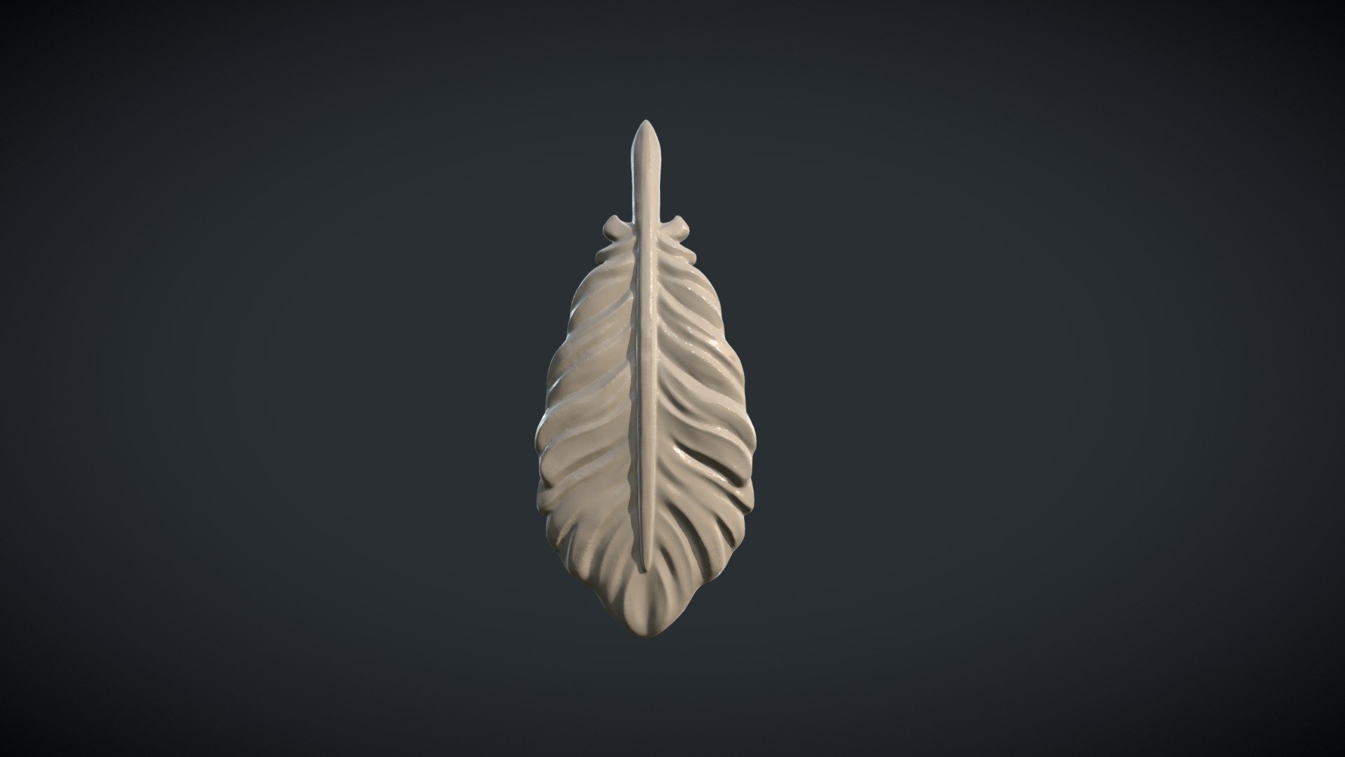 Bird Feather 3d model