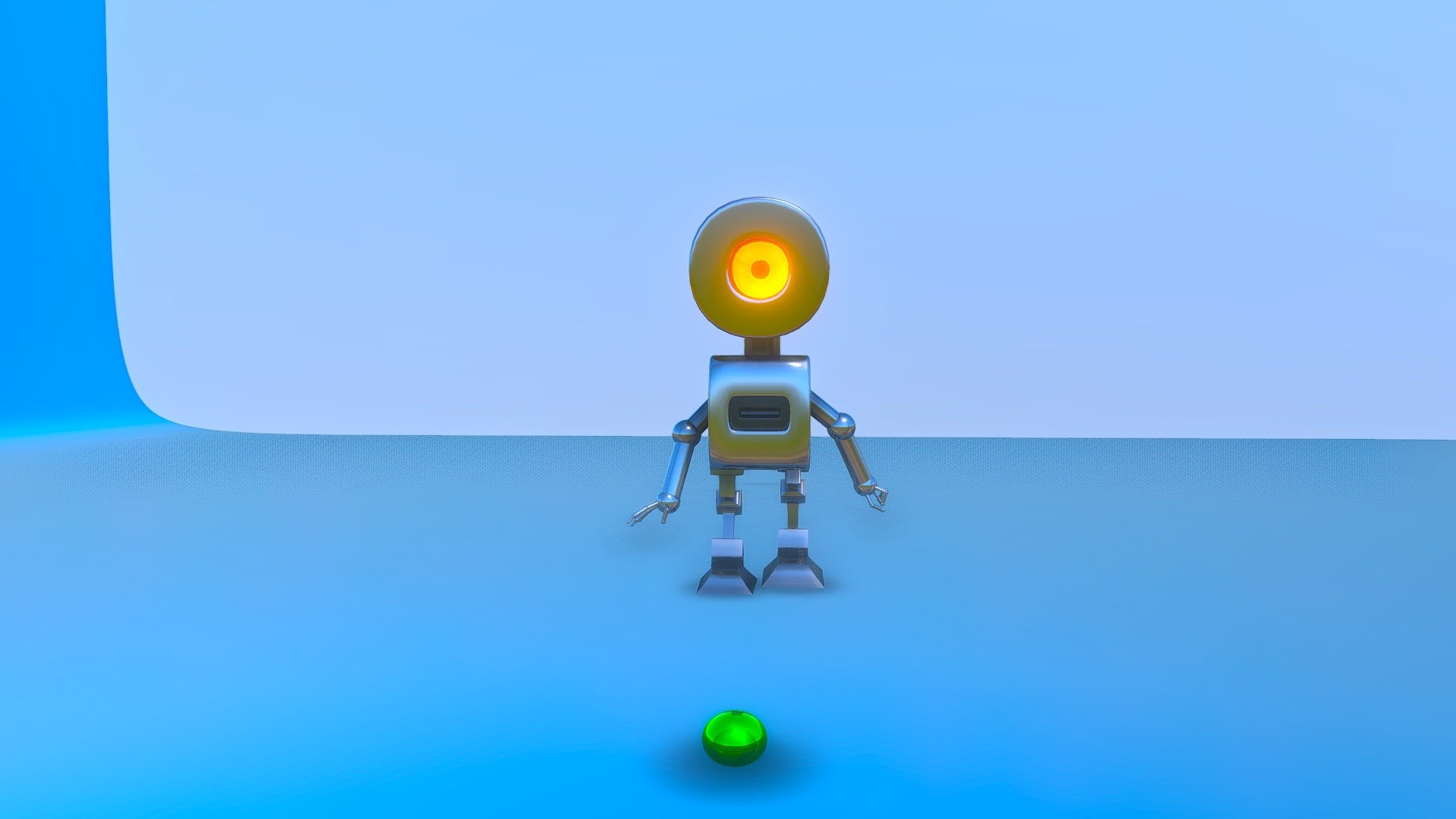 robot boy 3d model