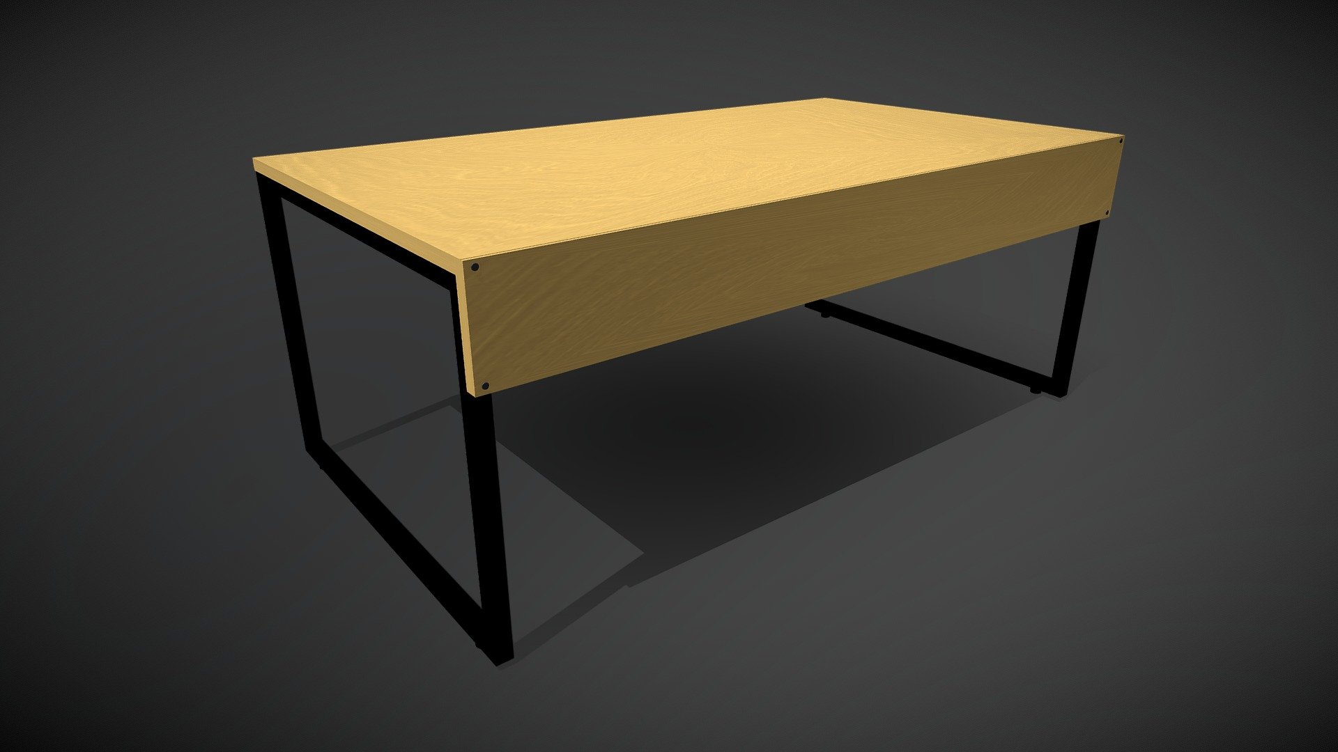 Straight table 3D 3d model