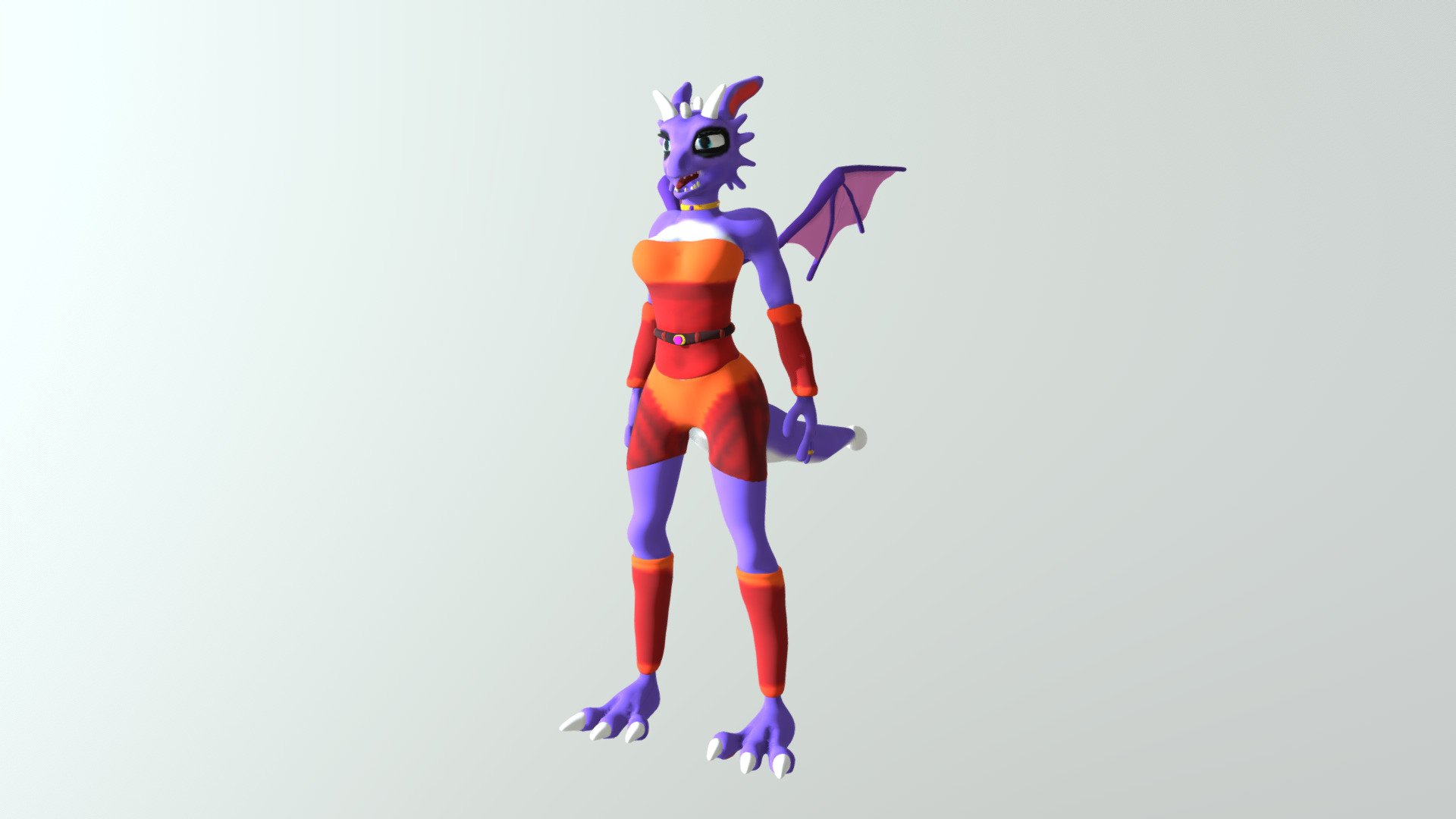 Princess Dragon Fantasy 3d model