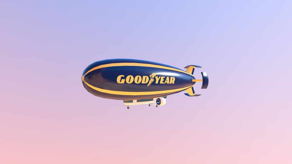 Goodyear Blimp 3d model