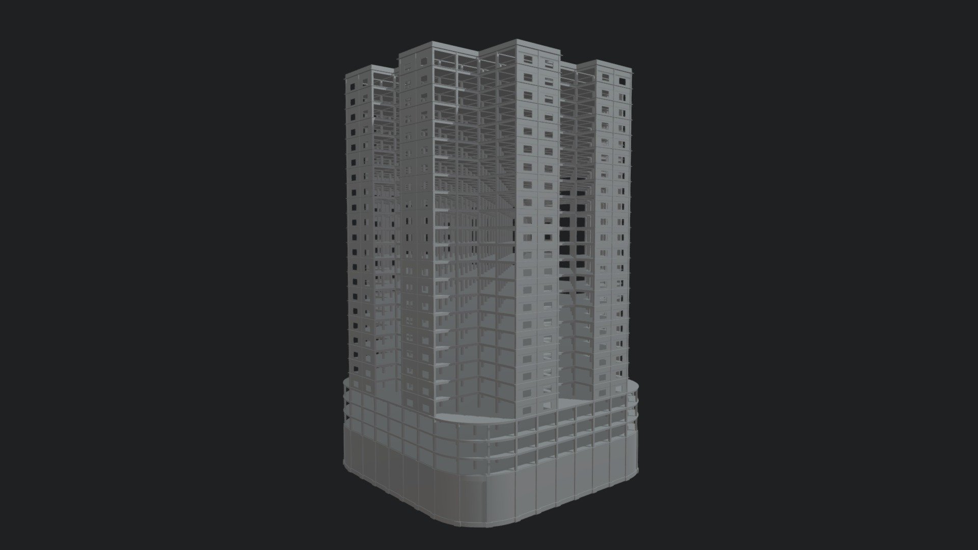 Structural Framework  SF010 3d model