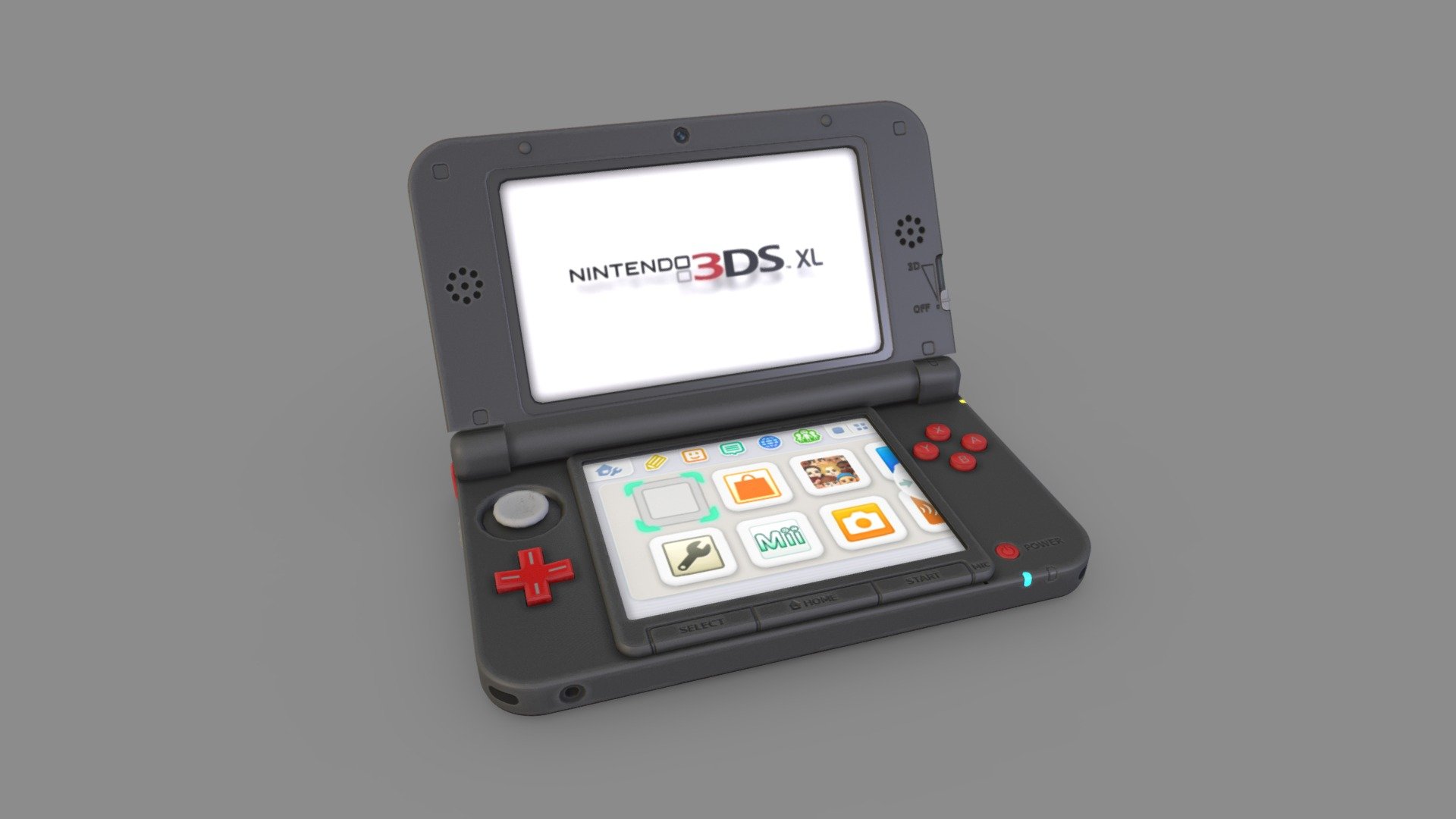 Nintendo 3DS XL 3d model