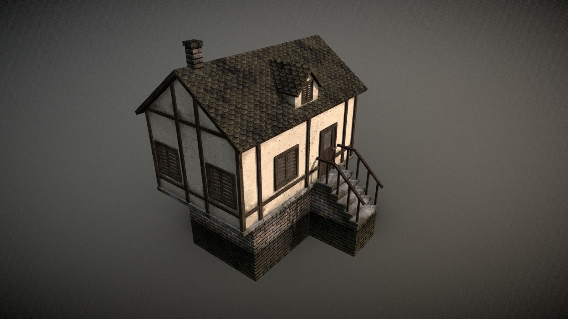 Europe small house 3d model