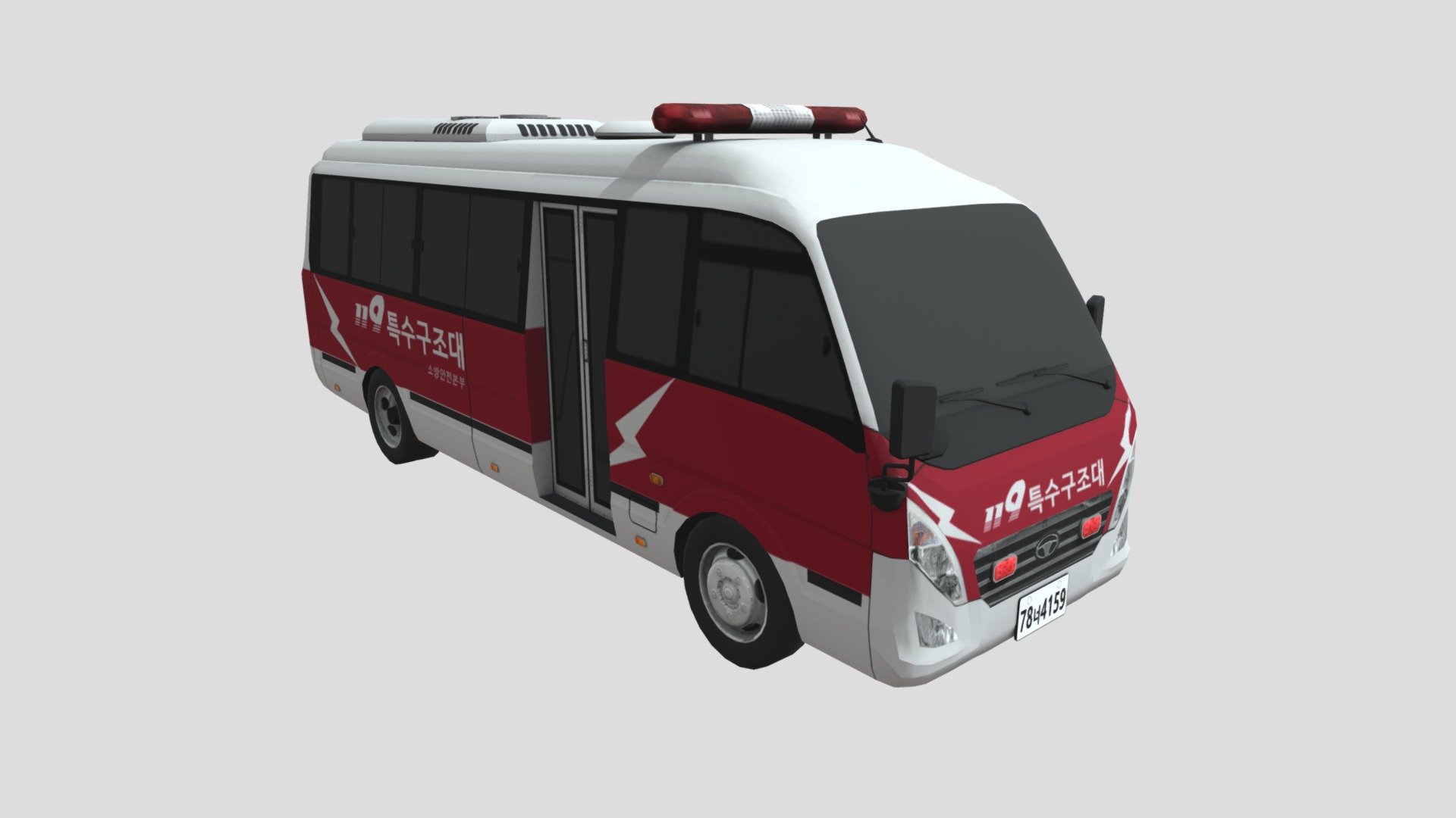 LESTAR RESCUE BUS 3d model