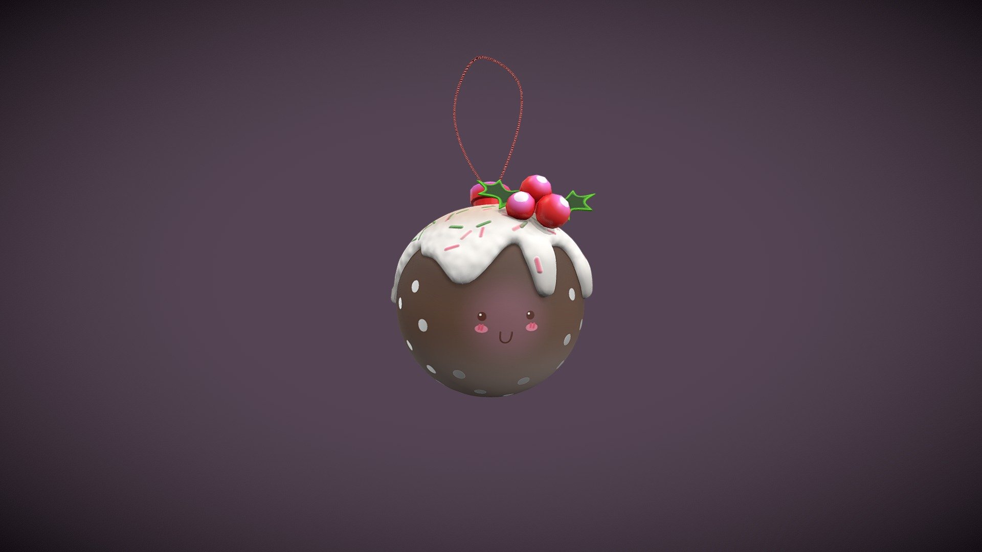 Christmas pud 3d model