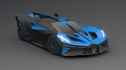 Bugatti Bolide Low-poly 3D