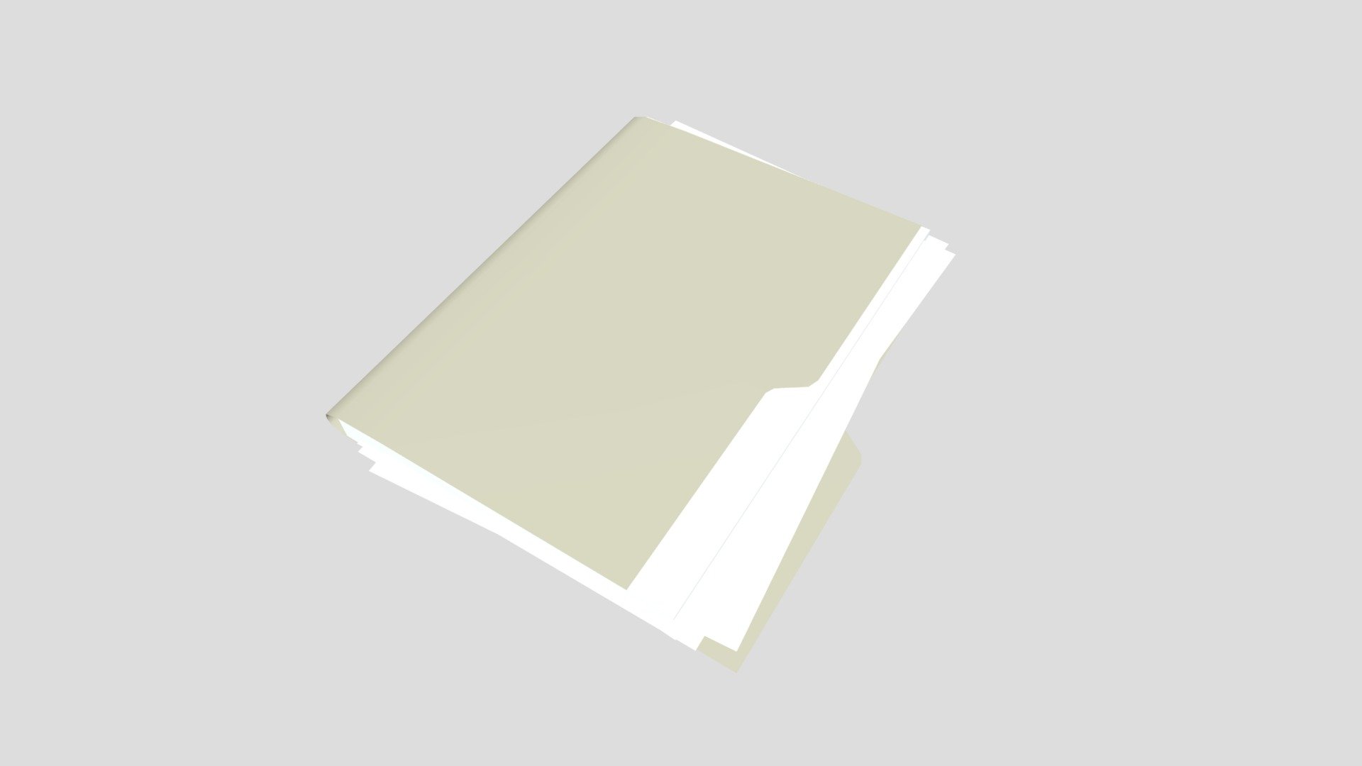 Messy Folder 3d model