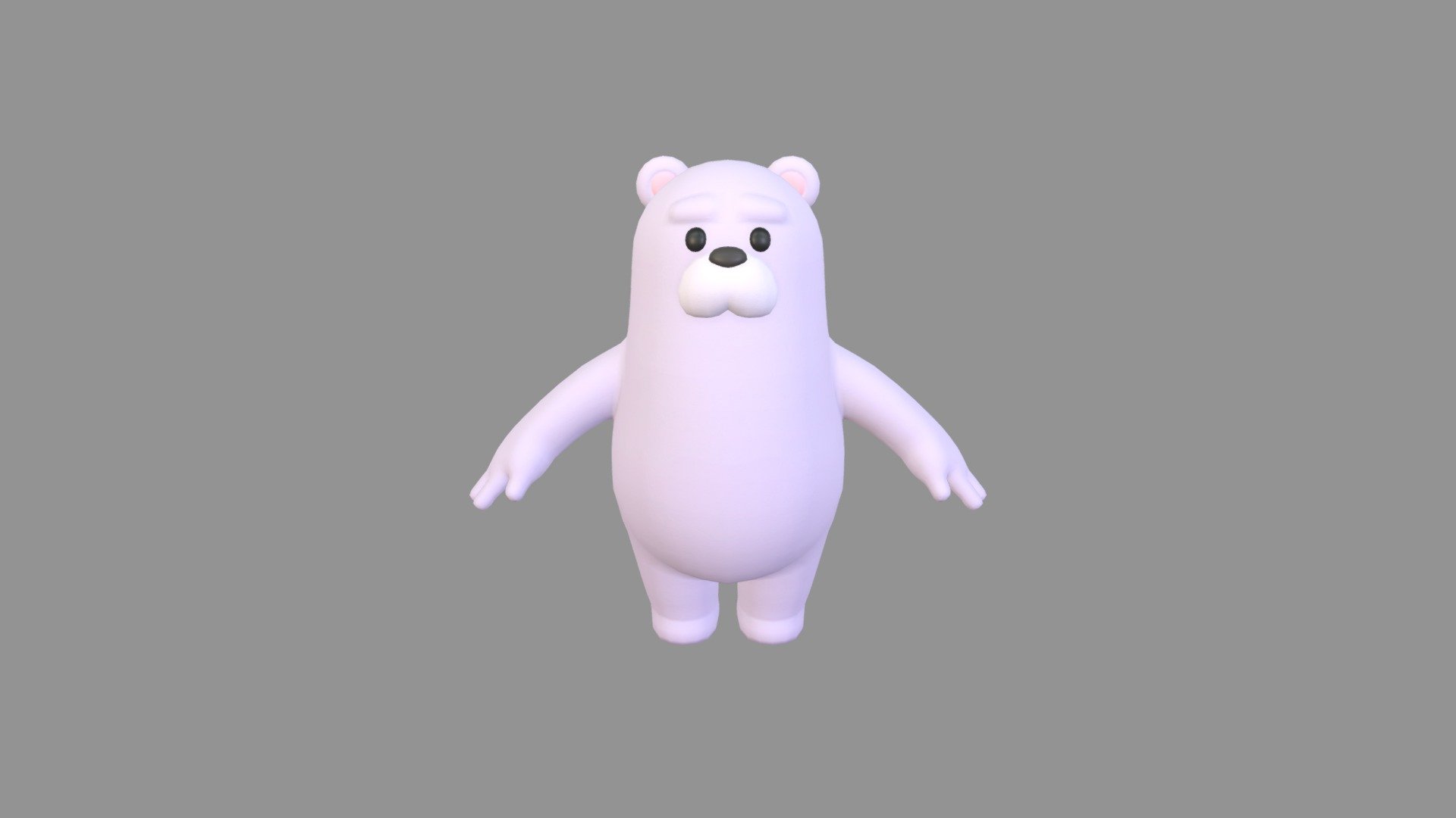 Polar Bear Character 3d model