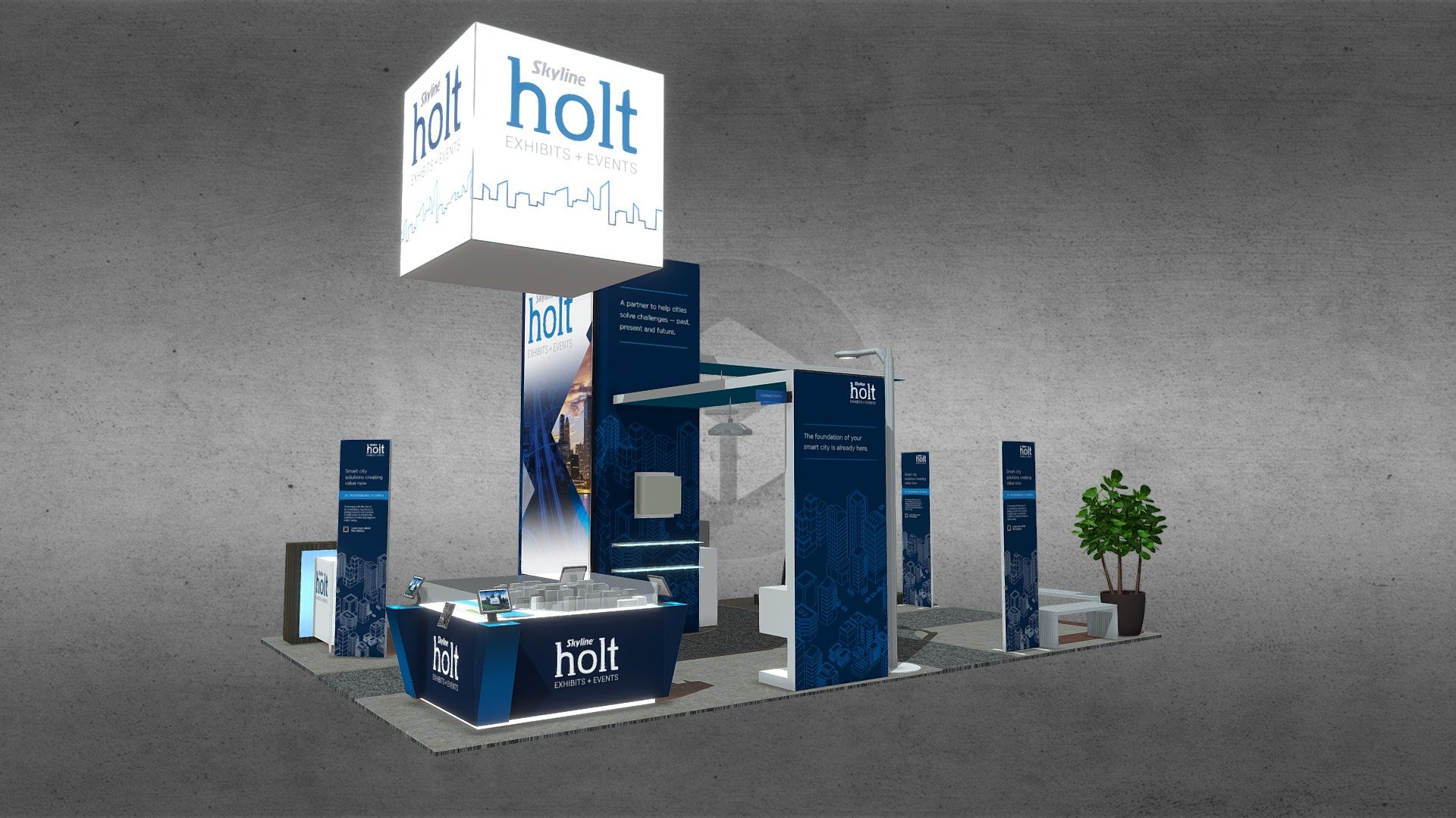 Holt Interactive Exhibit 3d model