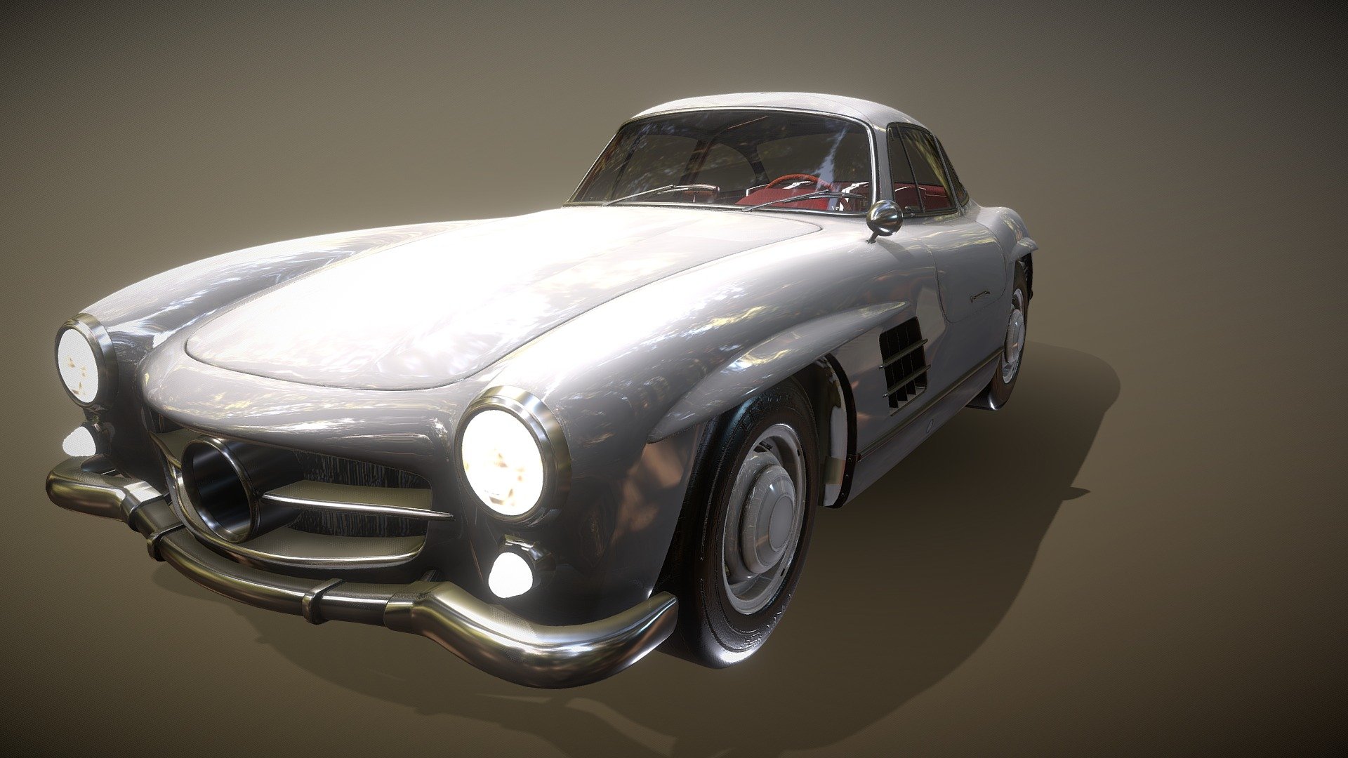 Unlock classic car #07 3d model