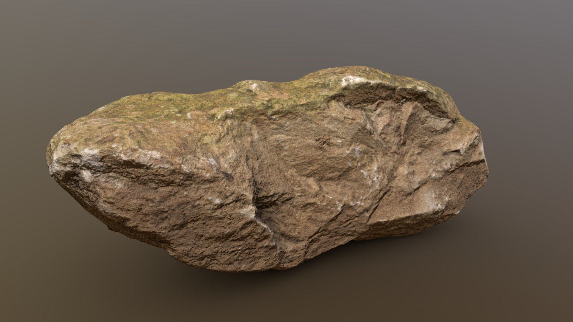 Moss Rock 06 (Free) Rock Pack Vol.1 3d model