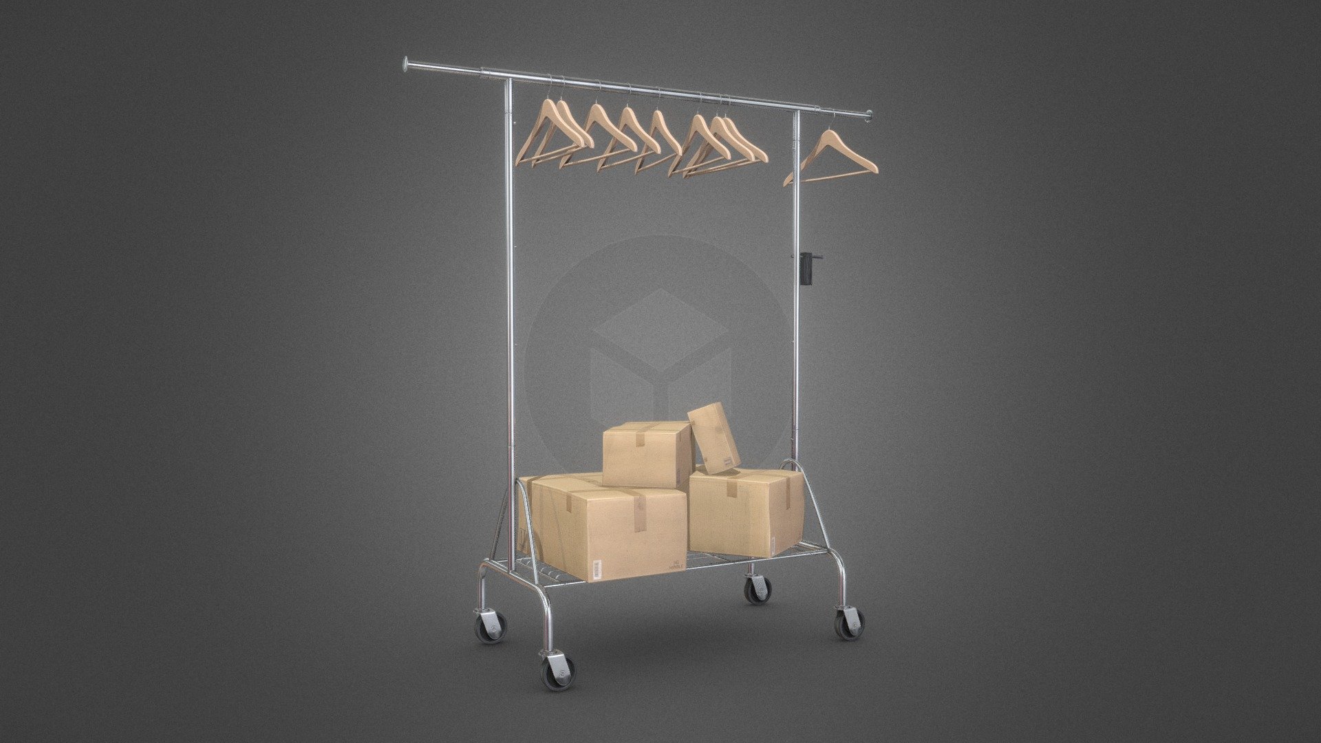 Clothes Rack 3d model