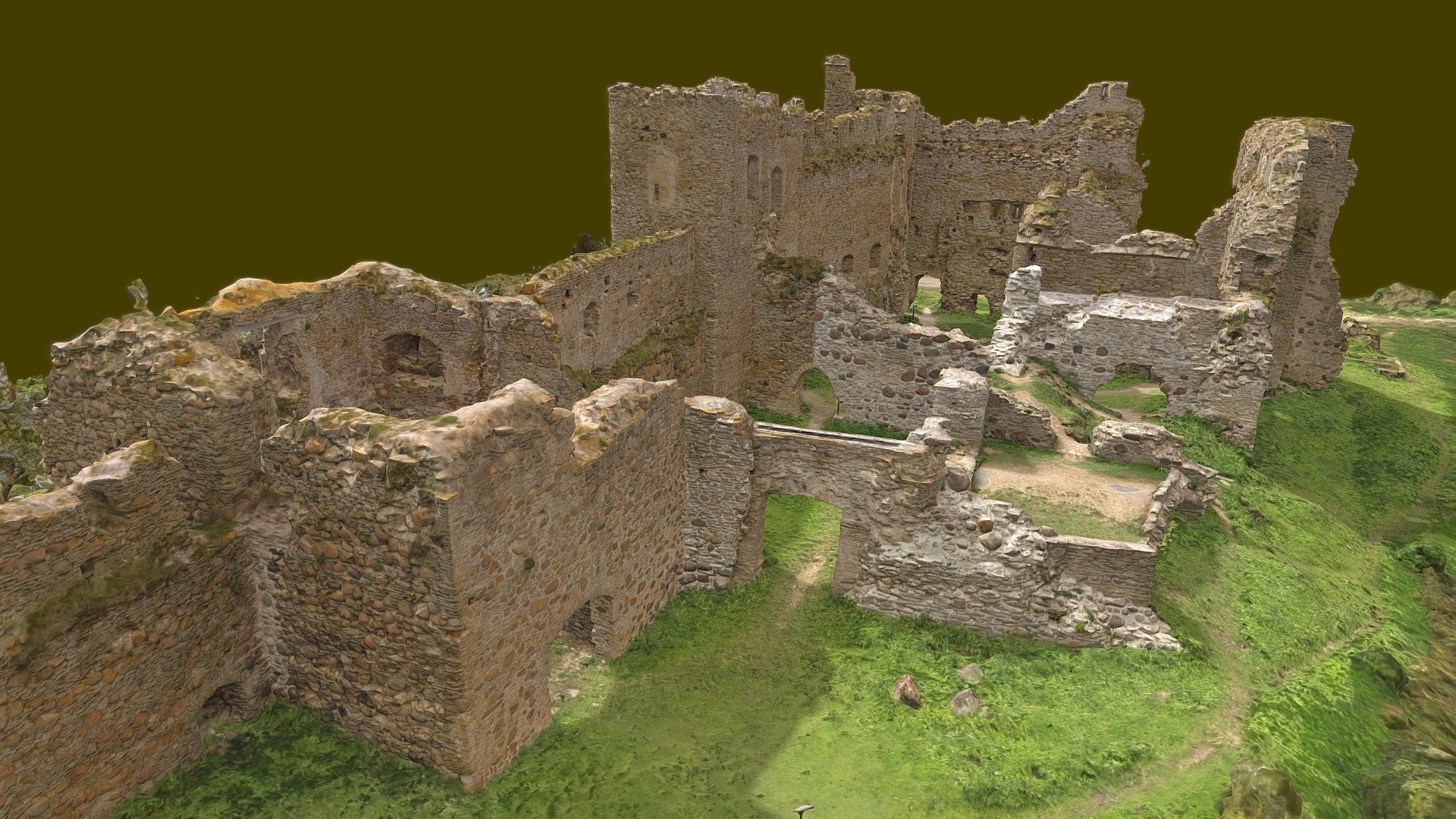 Toolse Fort ruins 2021 summer. 3d model