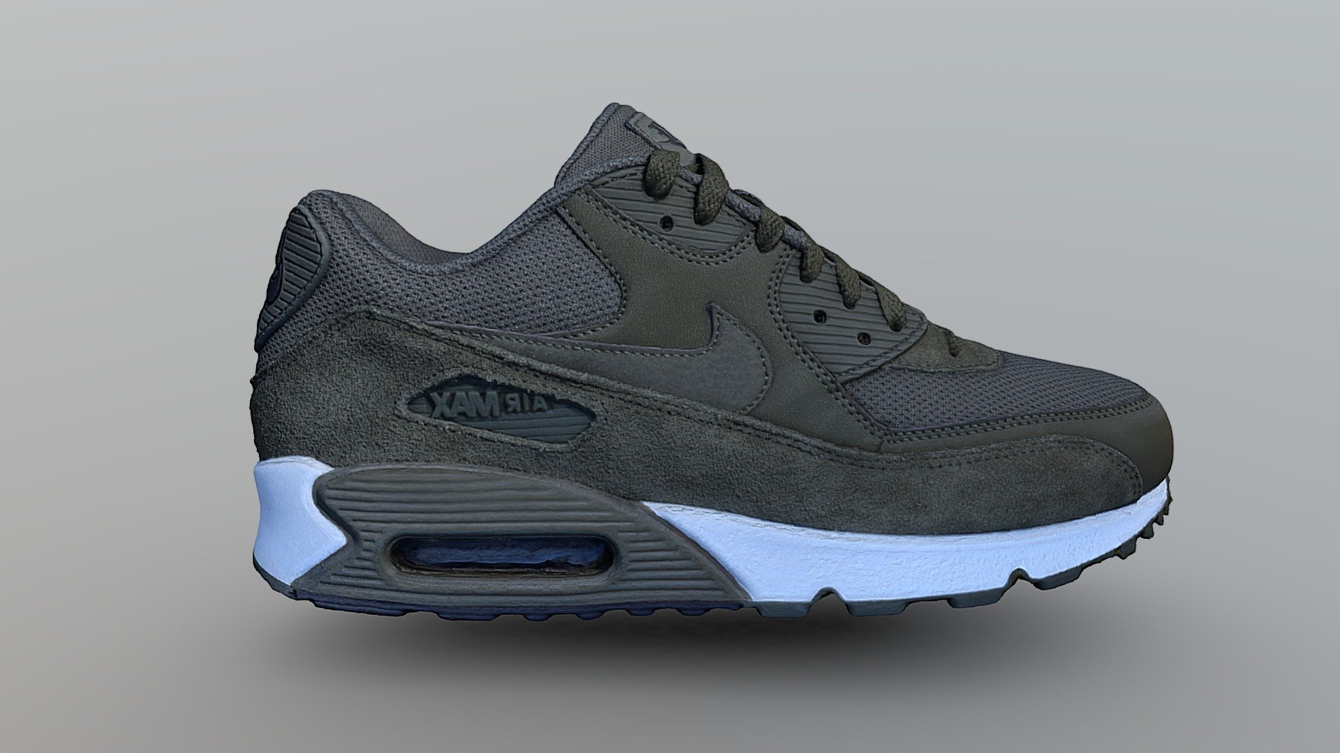 Nike Olive Green Right (Mirrored) 3d model