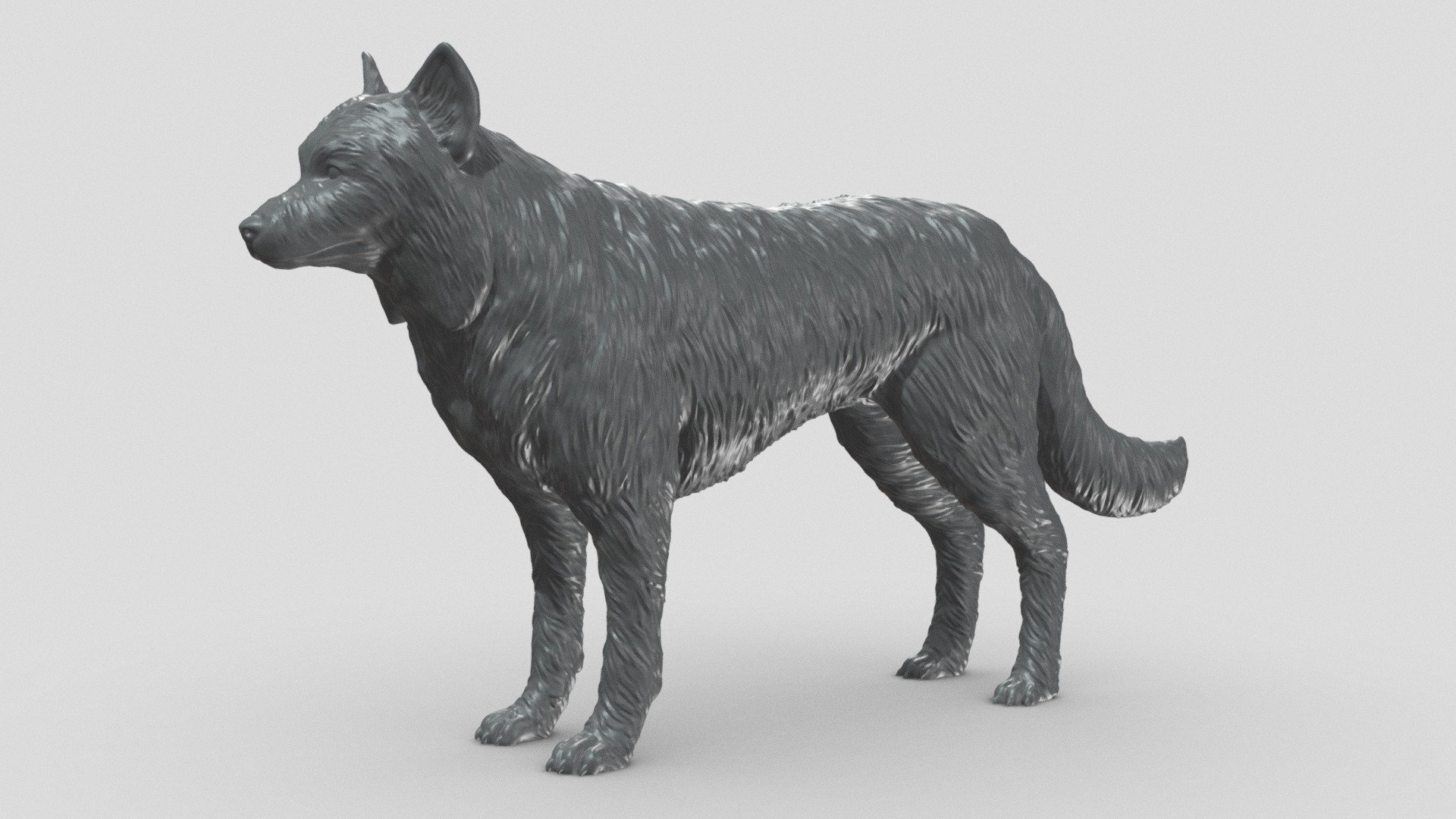 Border Collie V3 3D print model 3d model