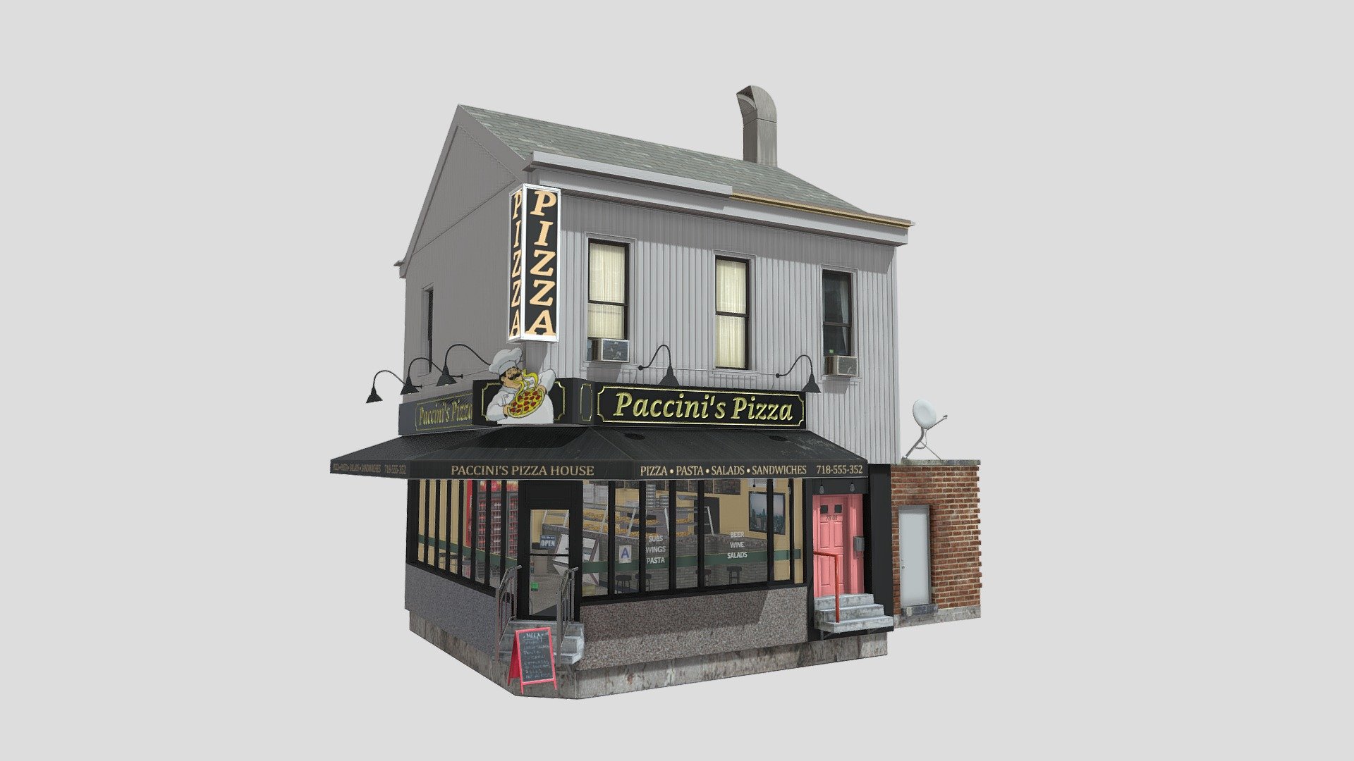 NYC Pizzeria 3d model