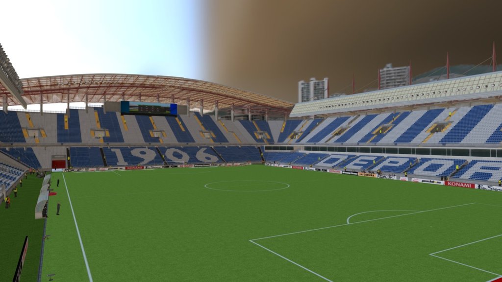 Estadio Municipal de Riazor 3d model