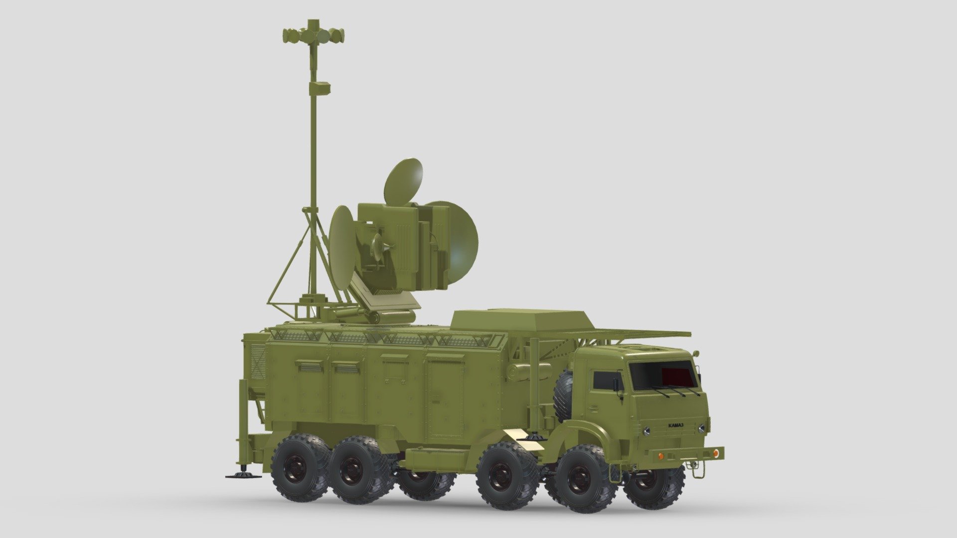 Krasukha Electronic Warfare System 3d model