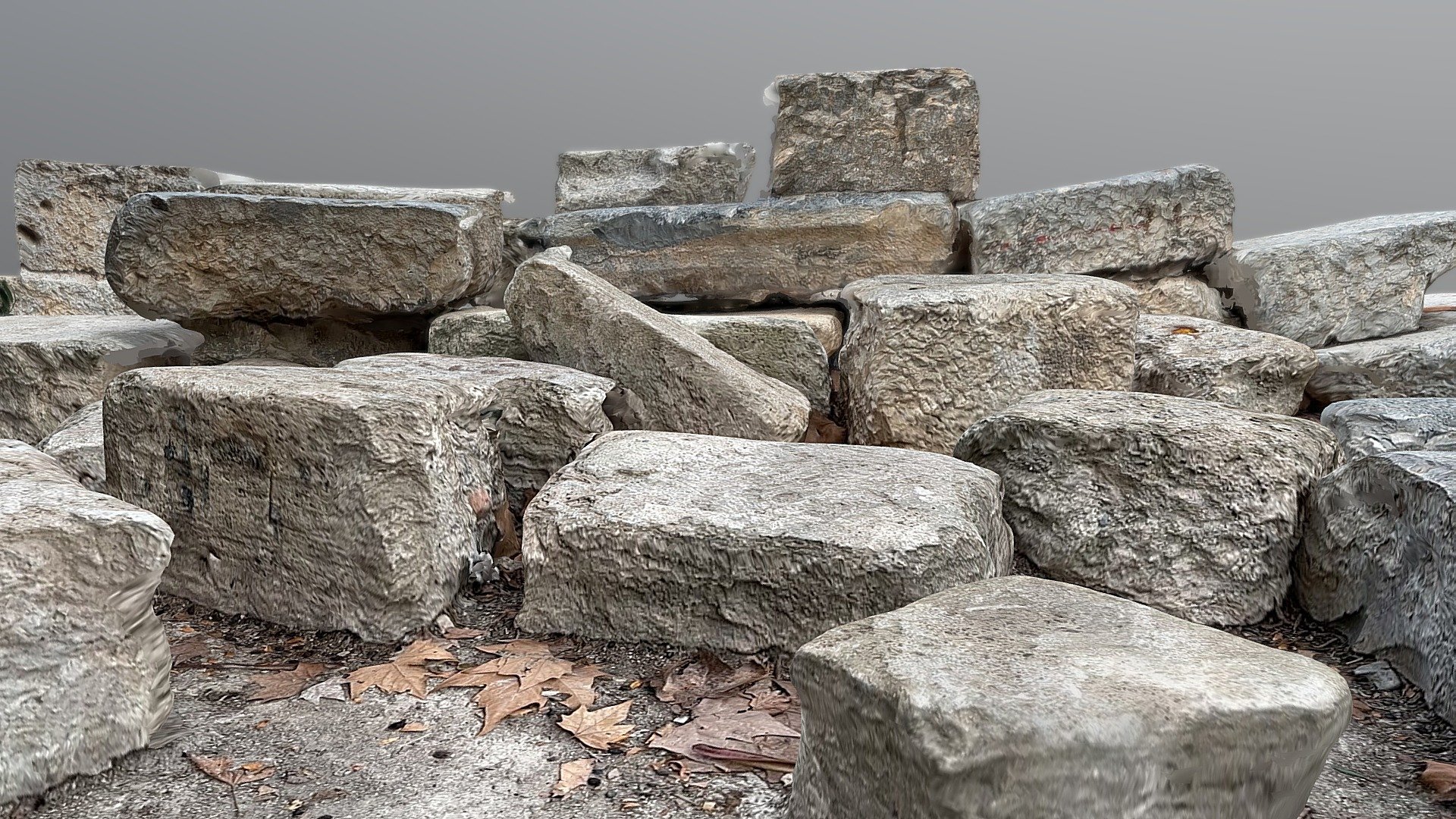 Group of stones 3d model