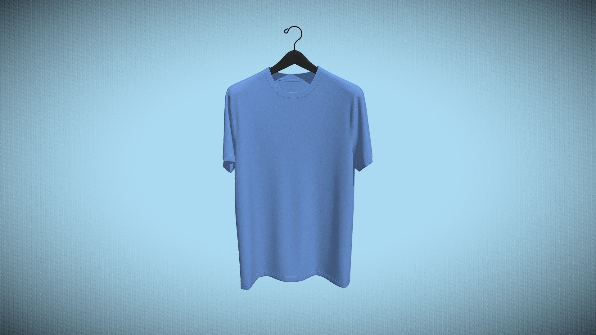 Hanging Tee Design Blue 3d model