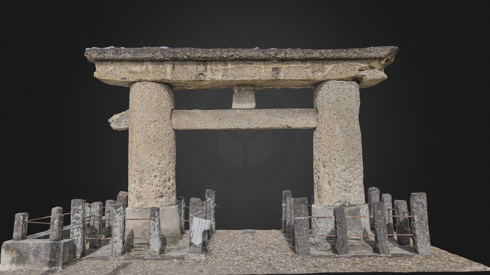 Motoki Torii gate(Japan) 3d model