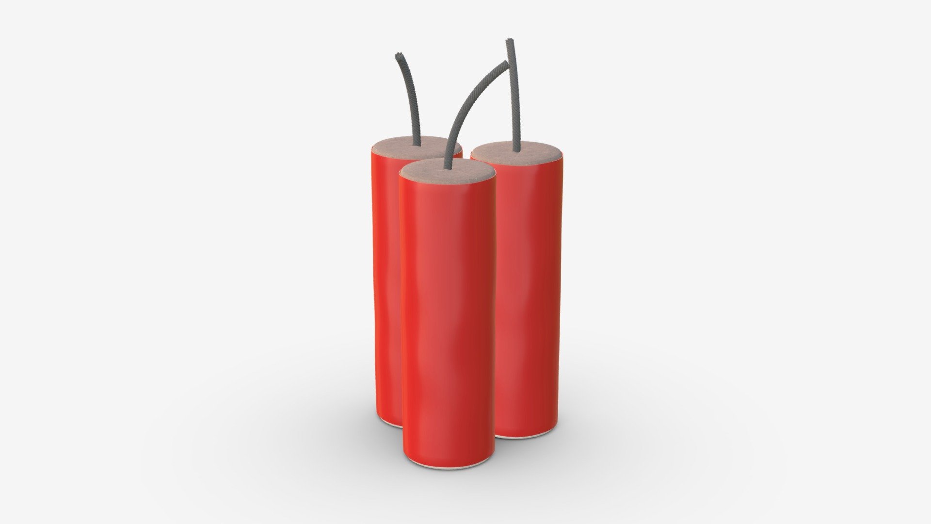 Fireworks firecracker 02 3d model