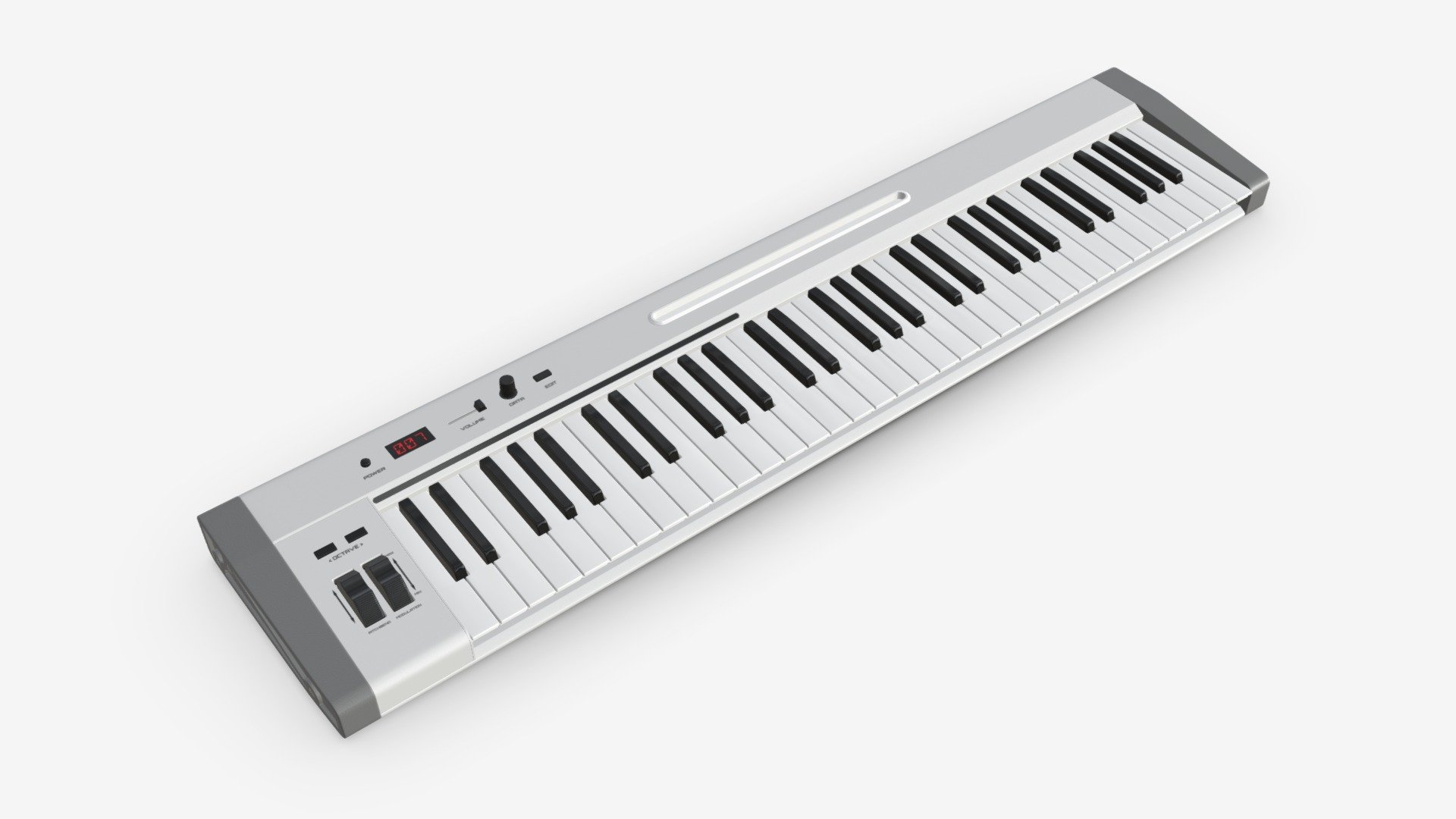 Master 61-key midi keyboard 3d model