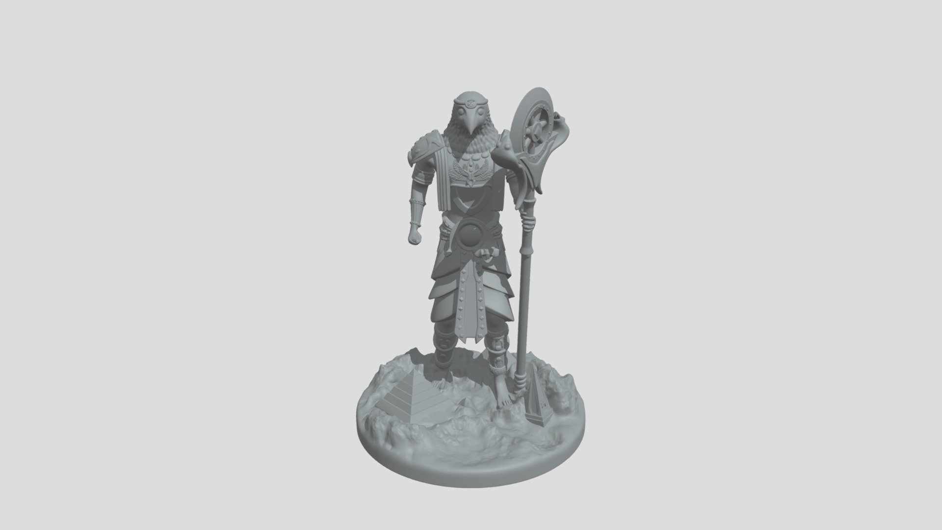 God Ra Miniature Print 3d model