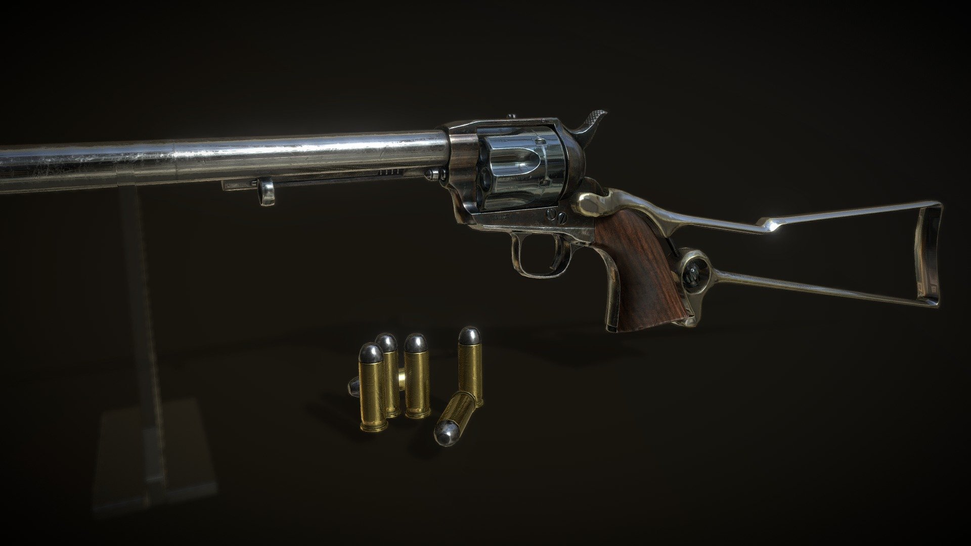 Colt Single Action Army "Buntline Special" 3d model