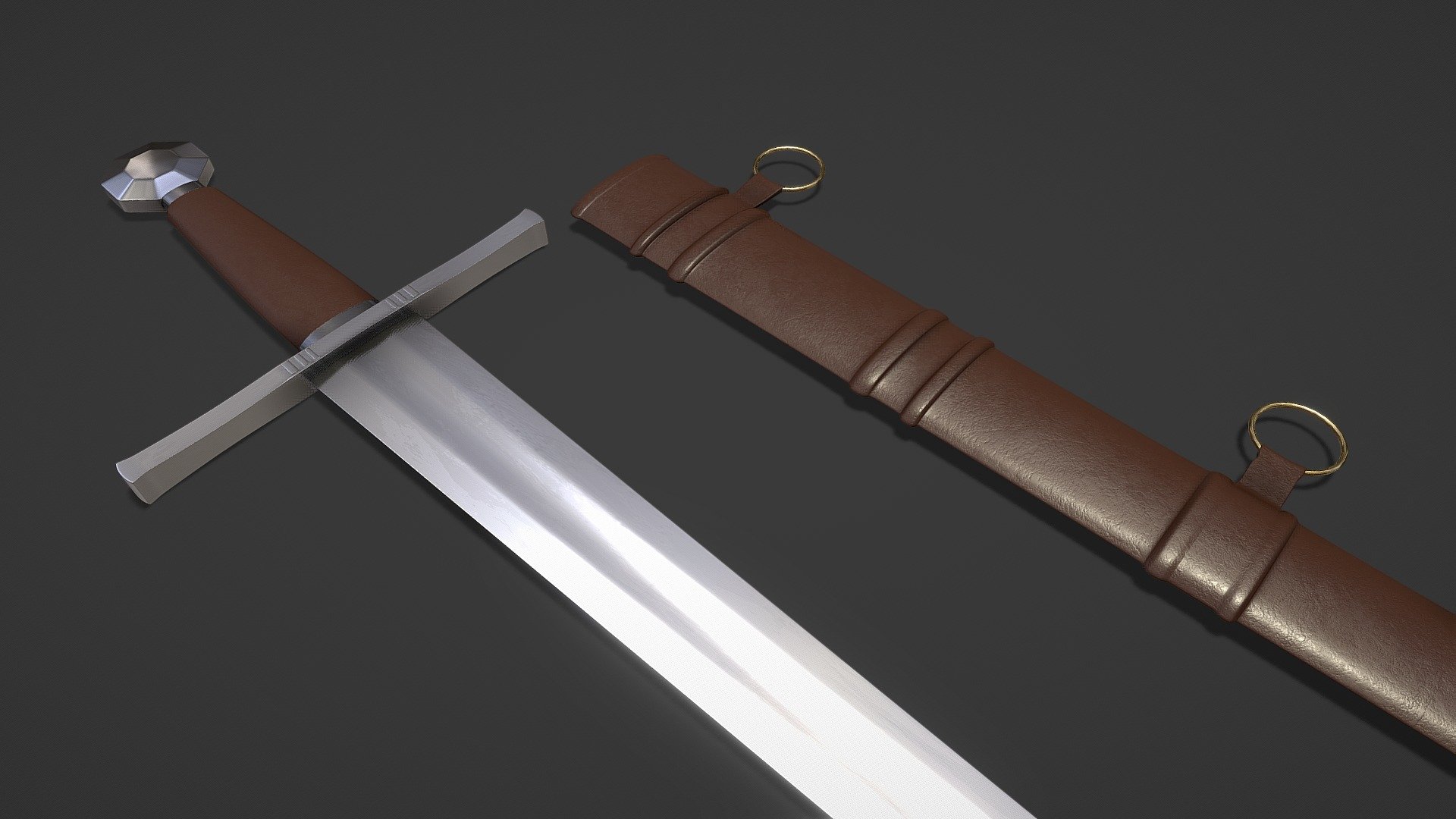 Medieval Sword 3d model