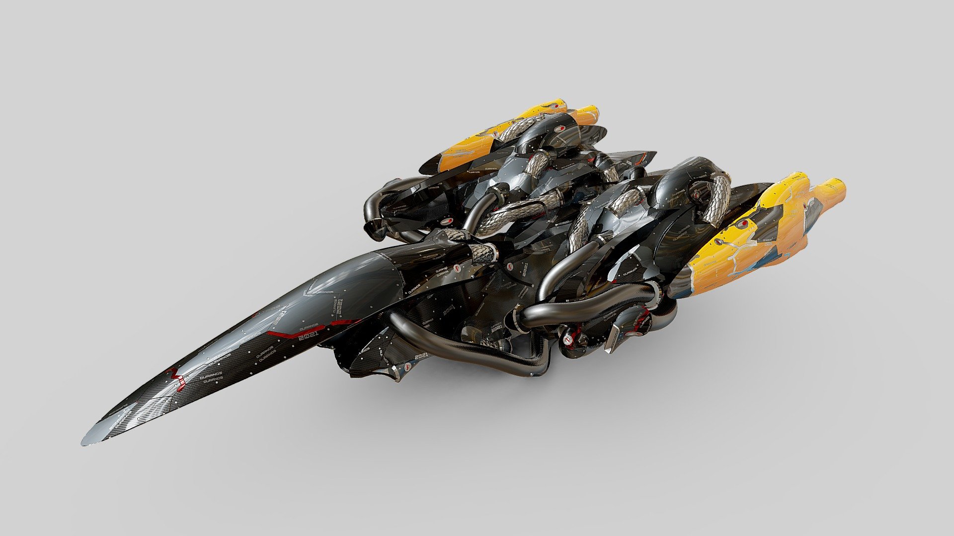 Procedural Hard Surface Modeling Test 27.00 3d model