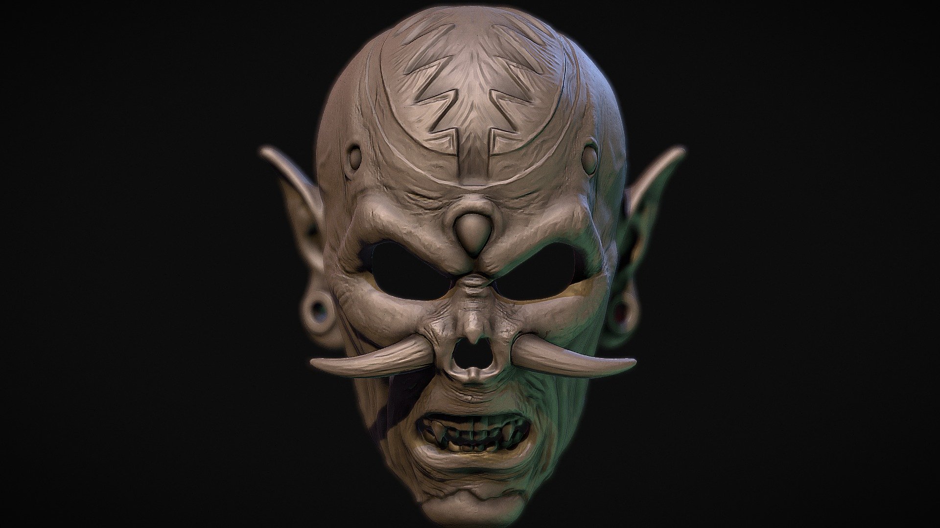 Demon Mask v.2 3d model