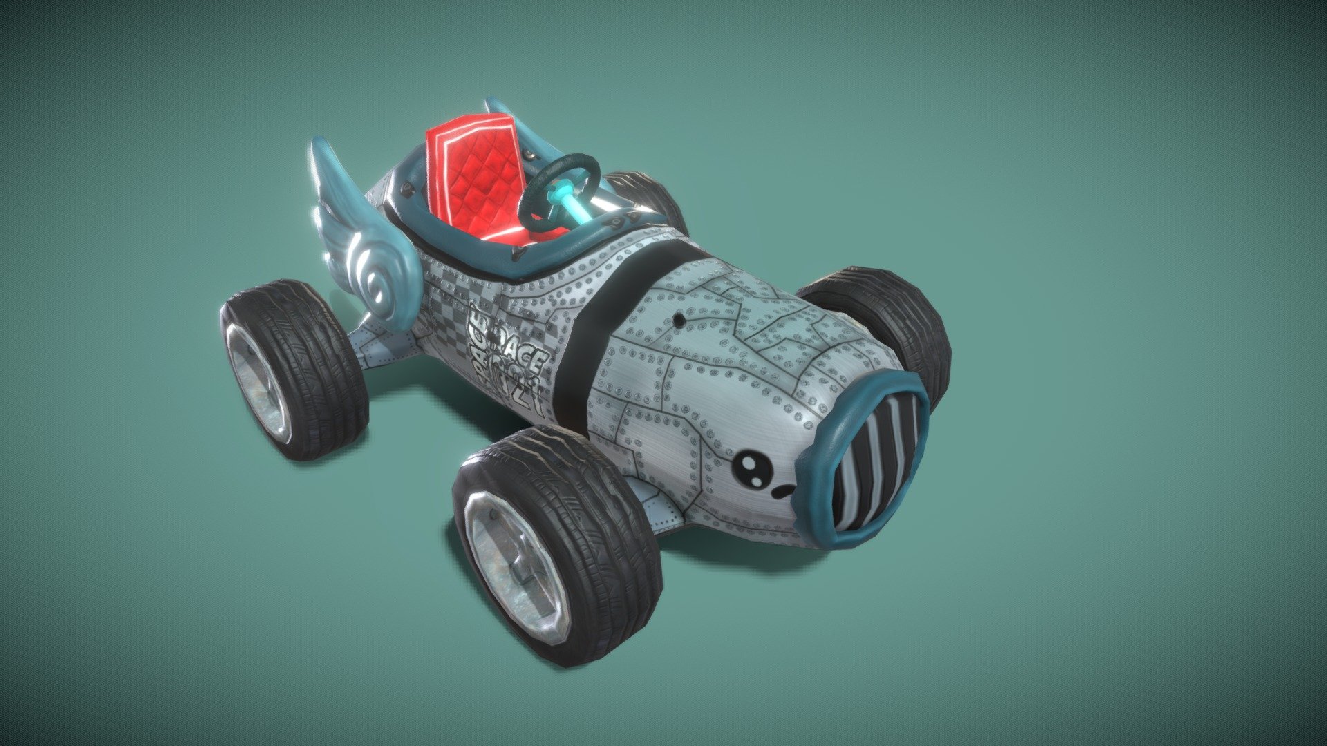 Cartoon Kart 05 3d model