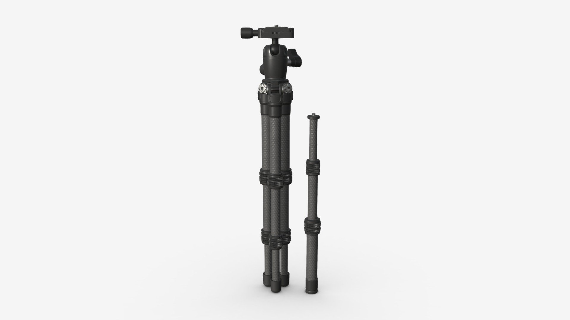 Tabletop carbon camera tripod 02 3d model