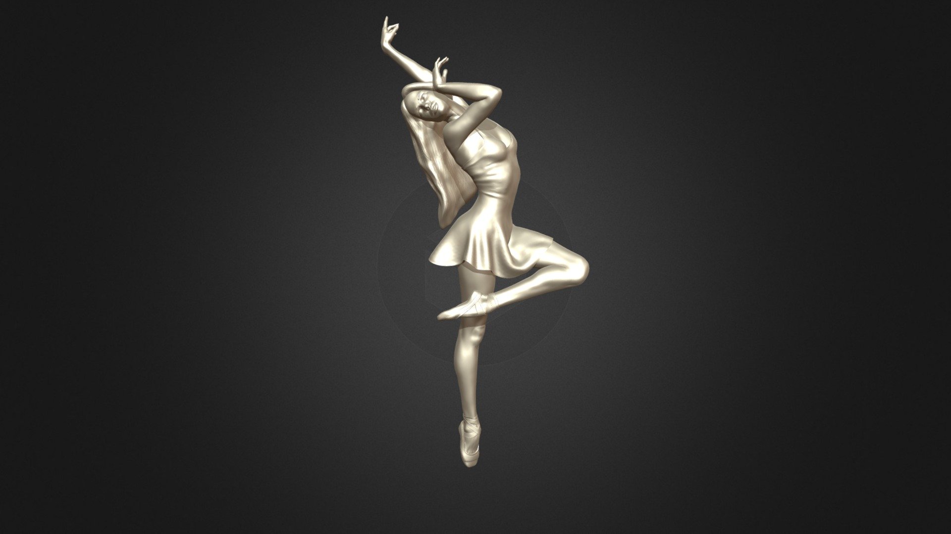 3D Printable Ballerina 6 3d model