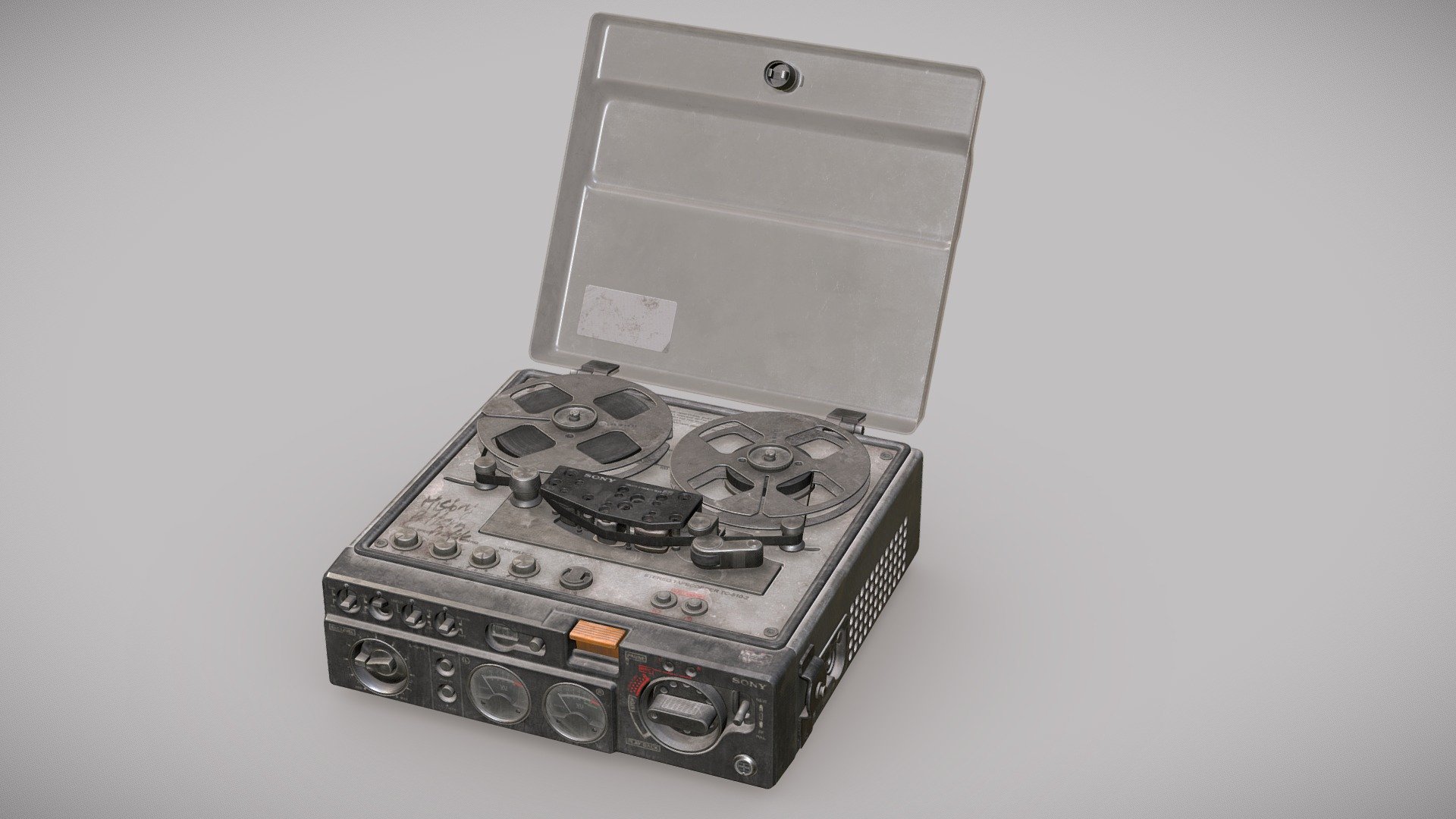 Sony TC-510-2 Tape Recorder 3d model