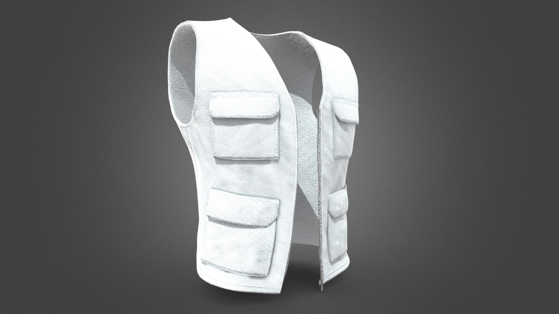 White Vest 3d model