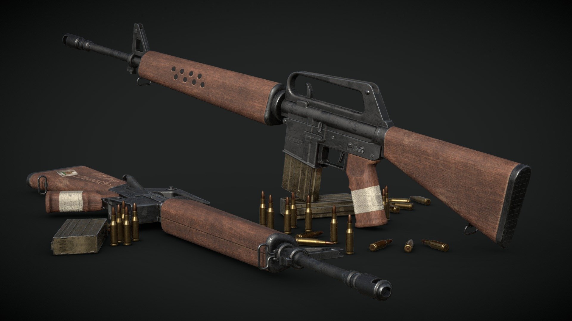 Service Rifle (Fallout New Vegas) 3d model