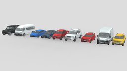 Low Poly Cars Collection 001