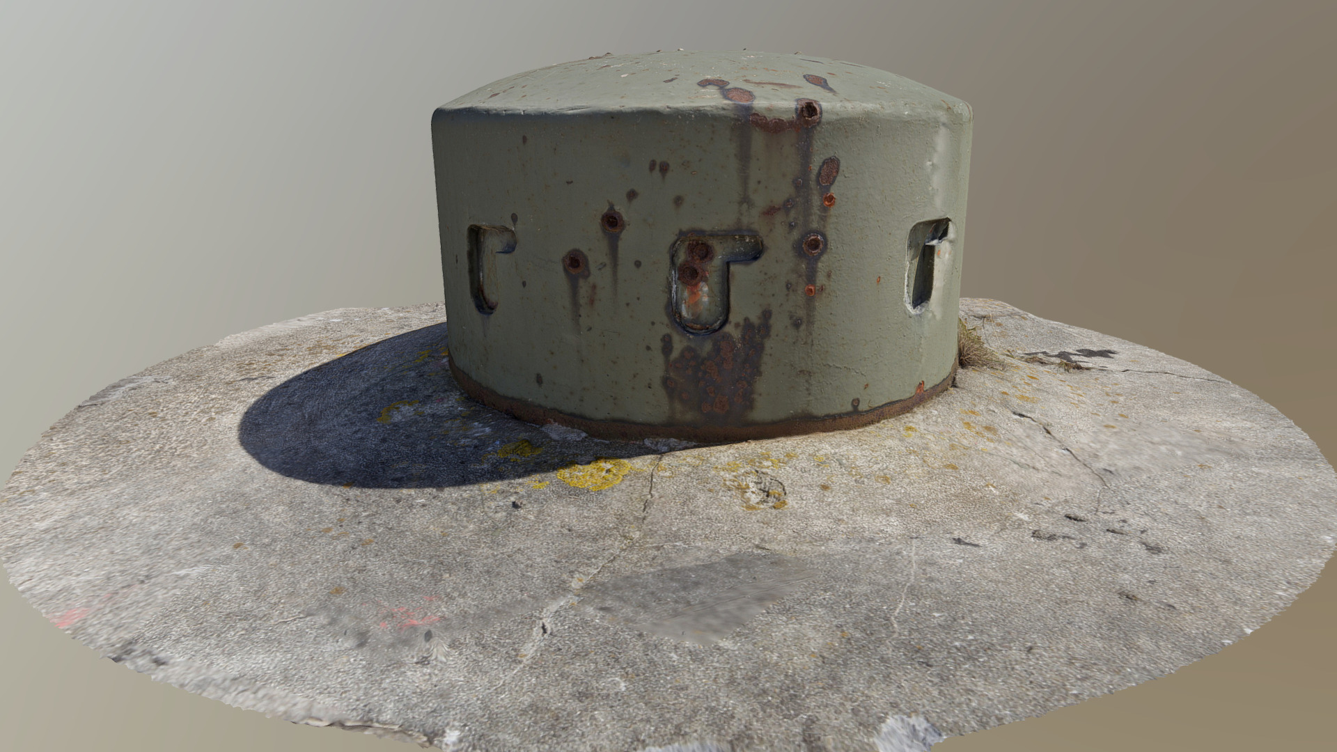 Observation cupola (bunker 830) 3d model